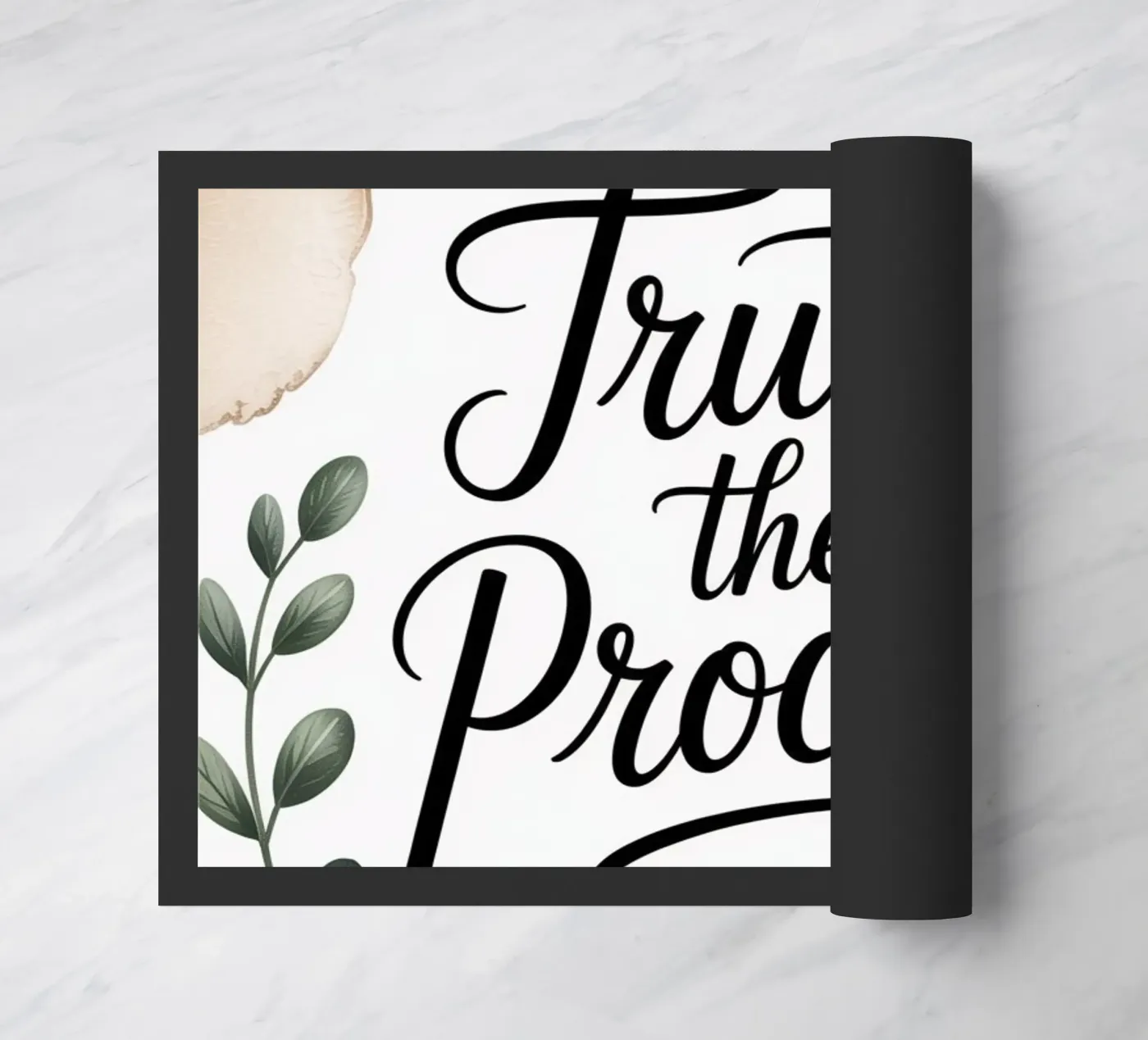 Vertrauen in den Prozess Fußmatte von logic