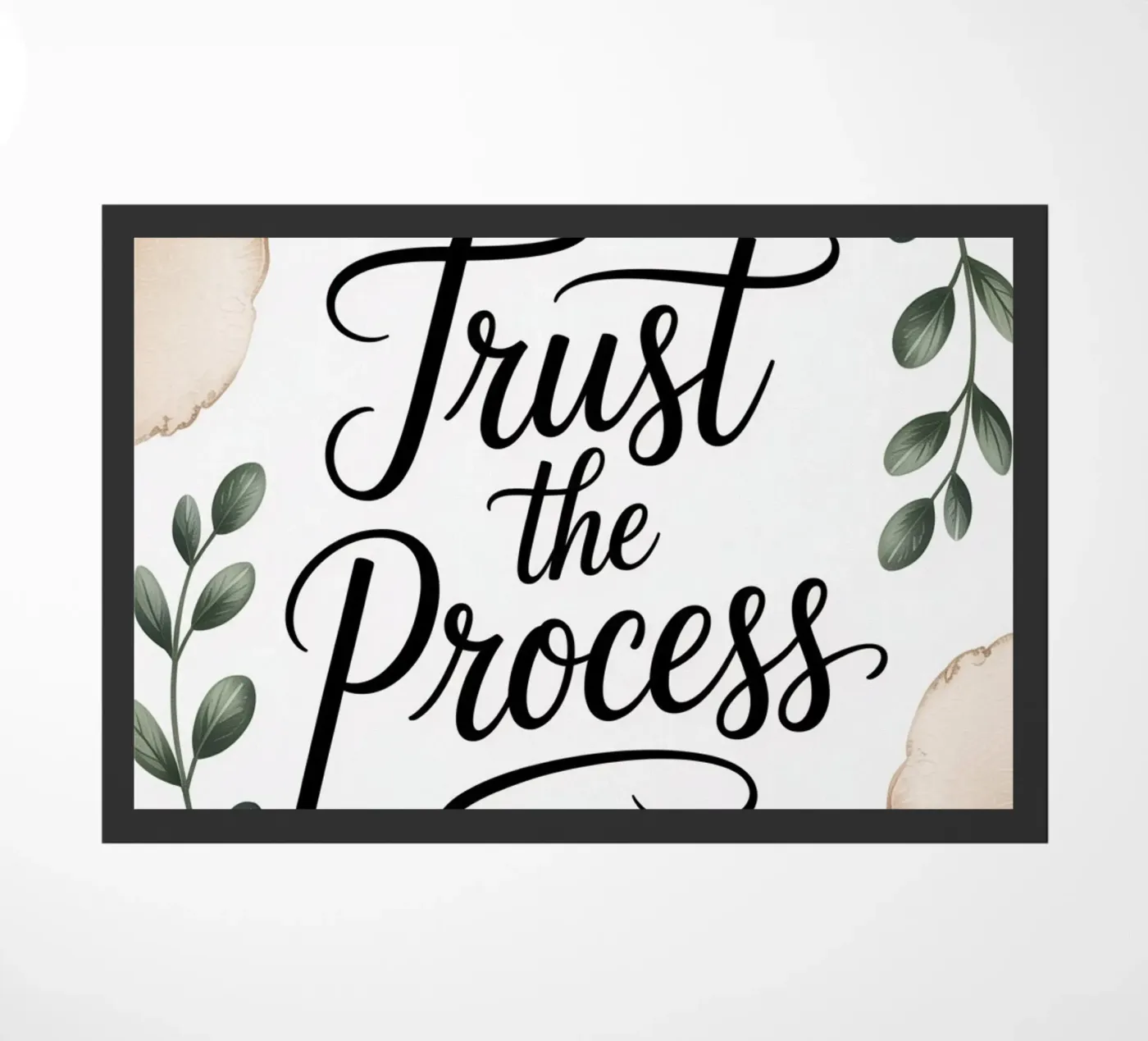 Vertrauen in den Prozess Fußmatte von logic