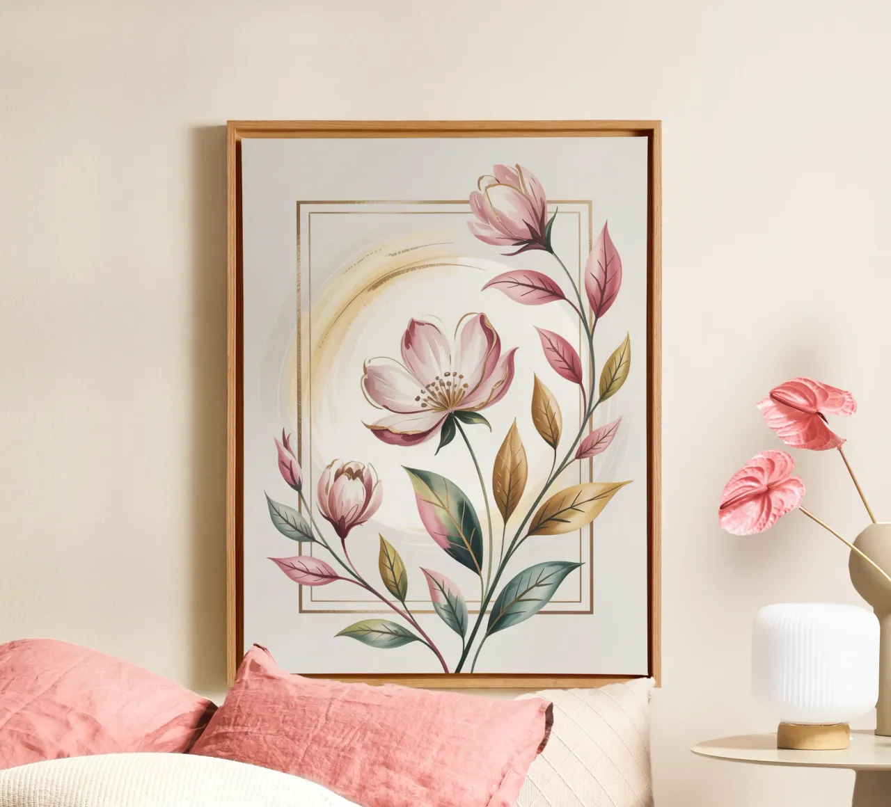 Grace in Bloom canvas by logic