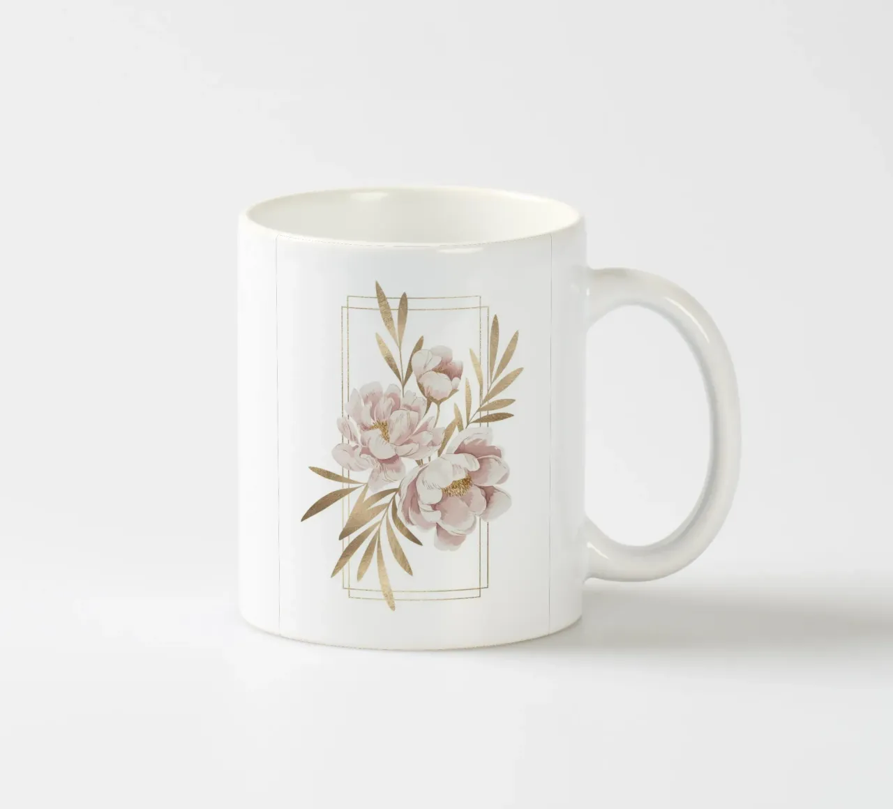 Petali d'oro tazza in ceramica da logic