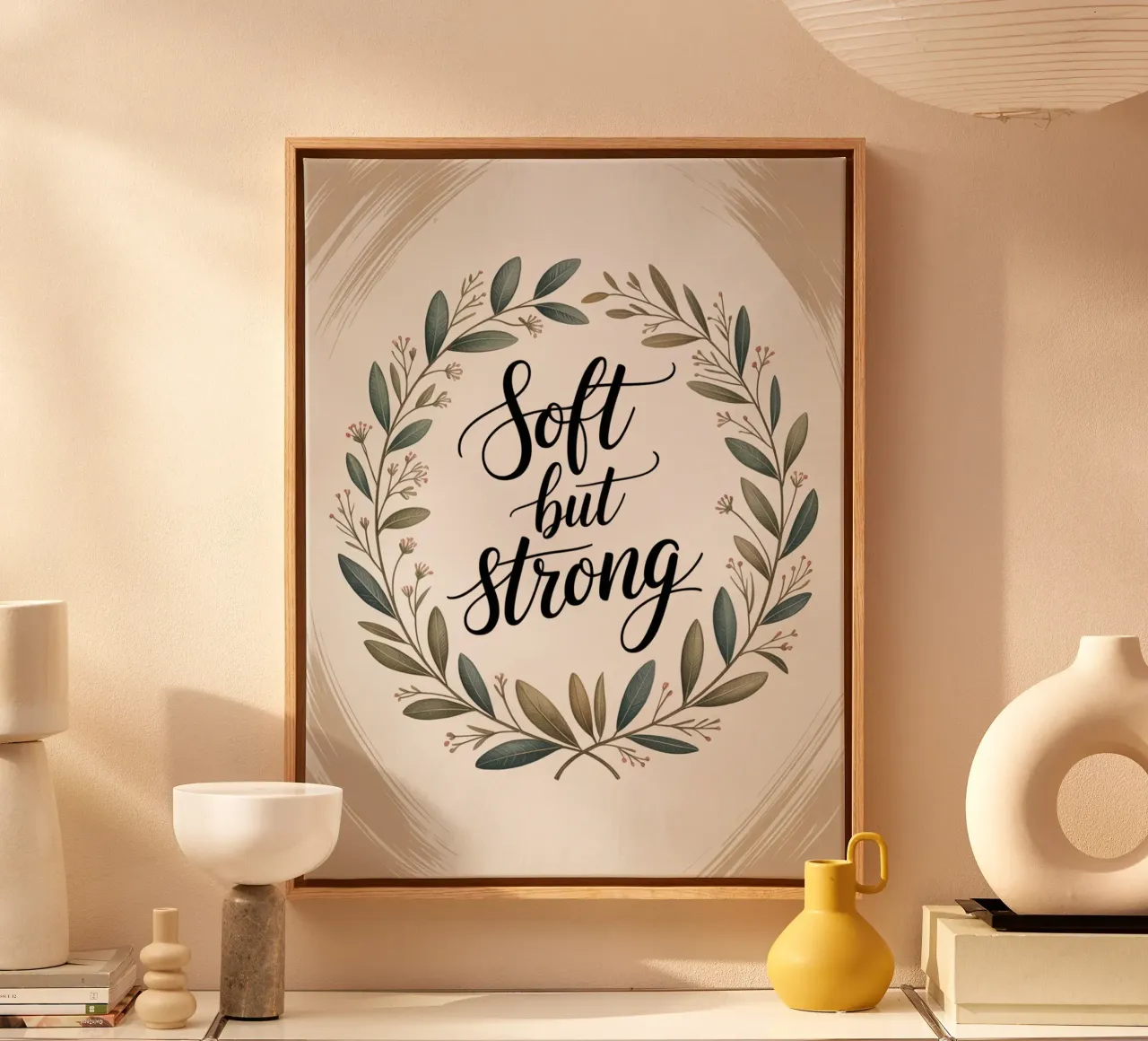 Soft but Strong canvas with Floater frame by logic
