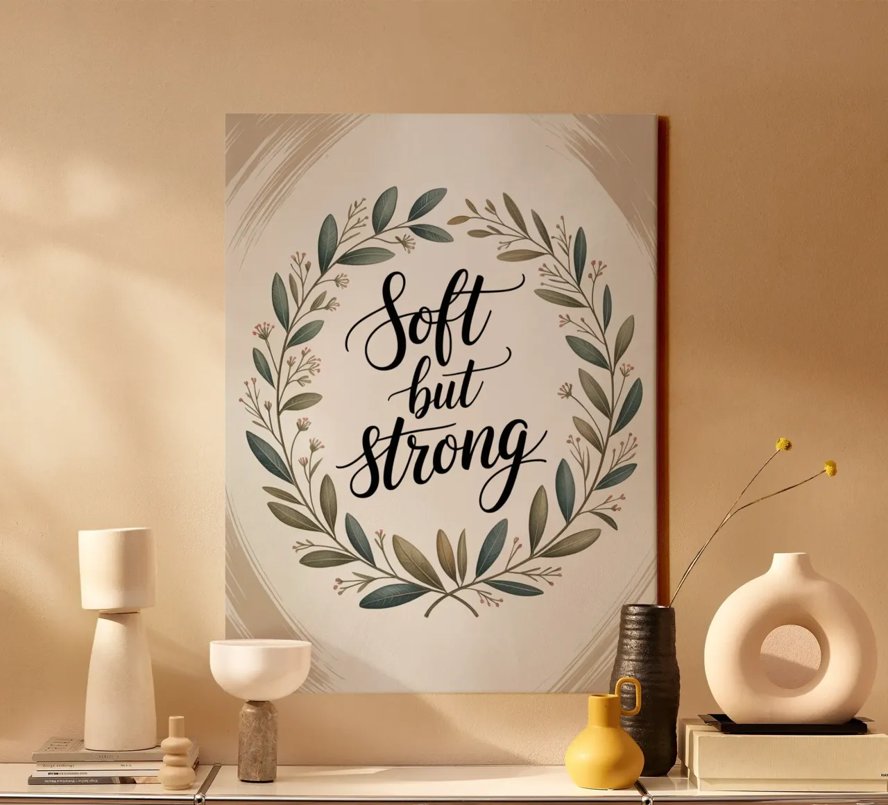 Soft but Strong canvas with Floater frame by logic