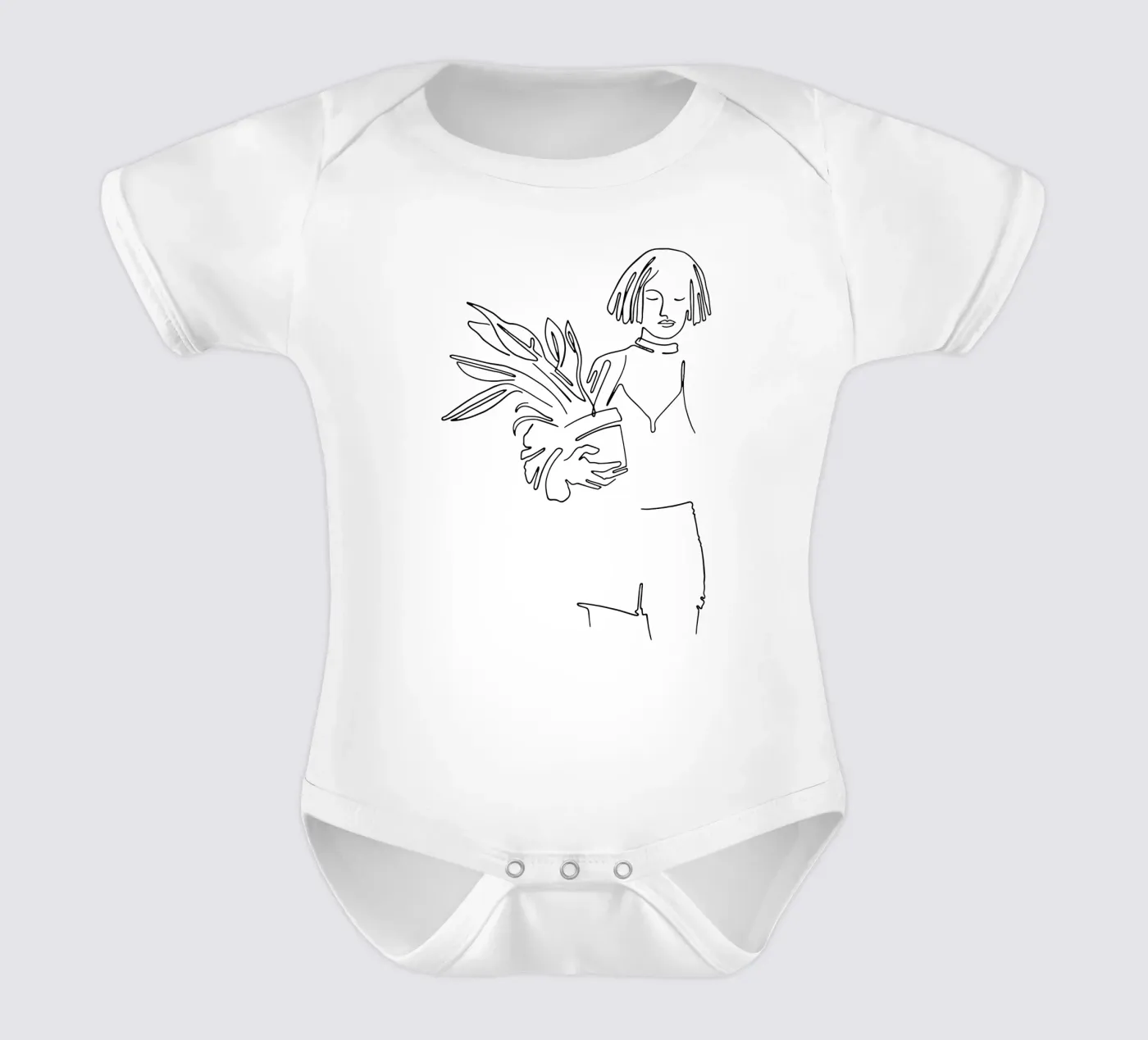 Mathilda babyrompertje korte mouwen van Ninhol