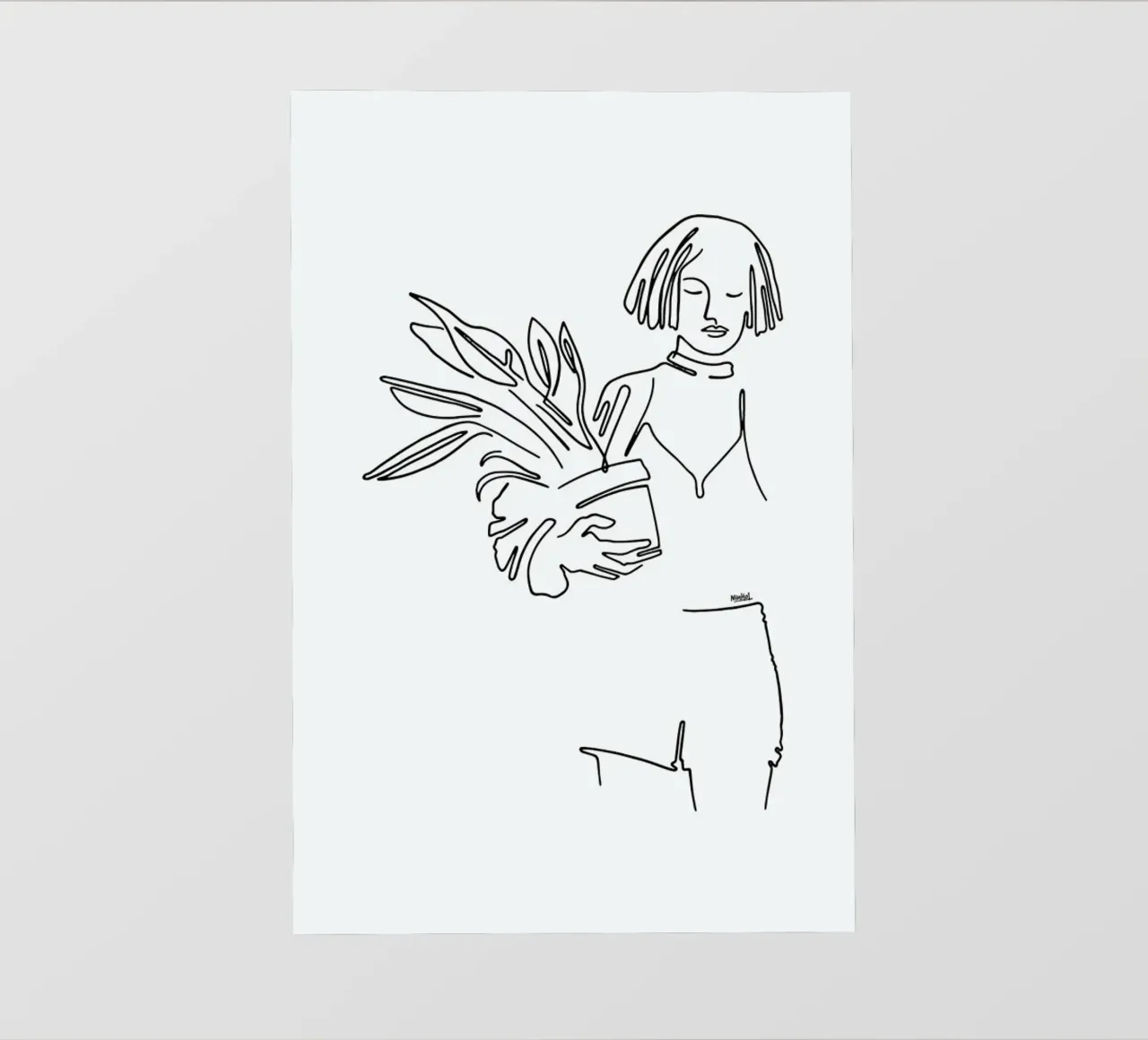 Mathilda fotobehang van Ninhol