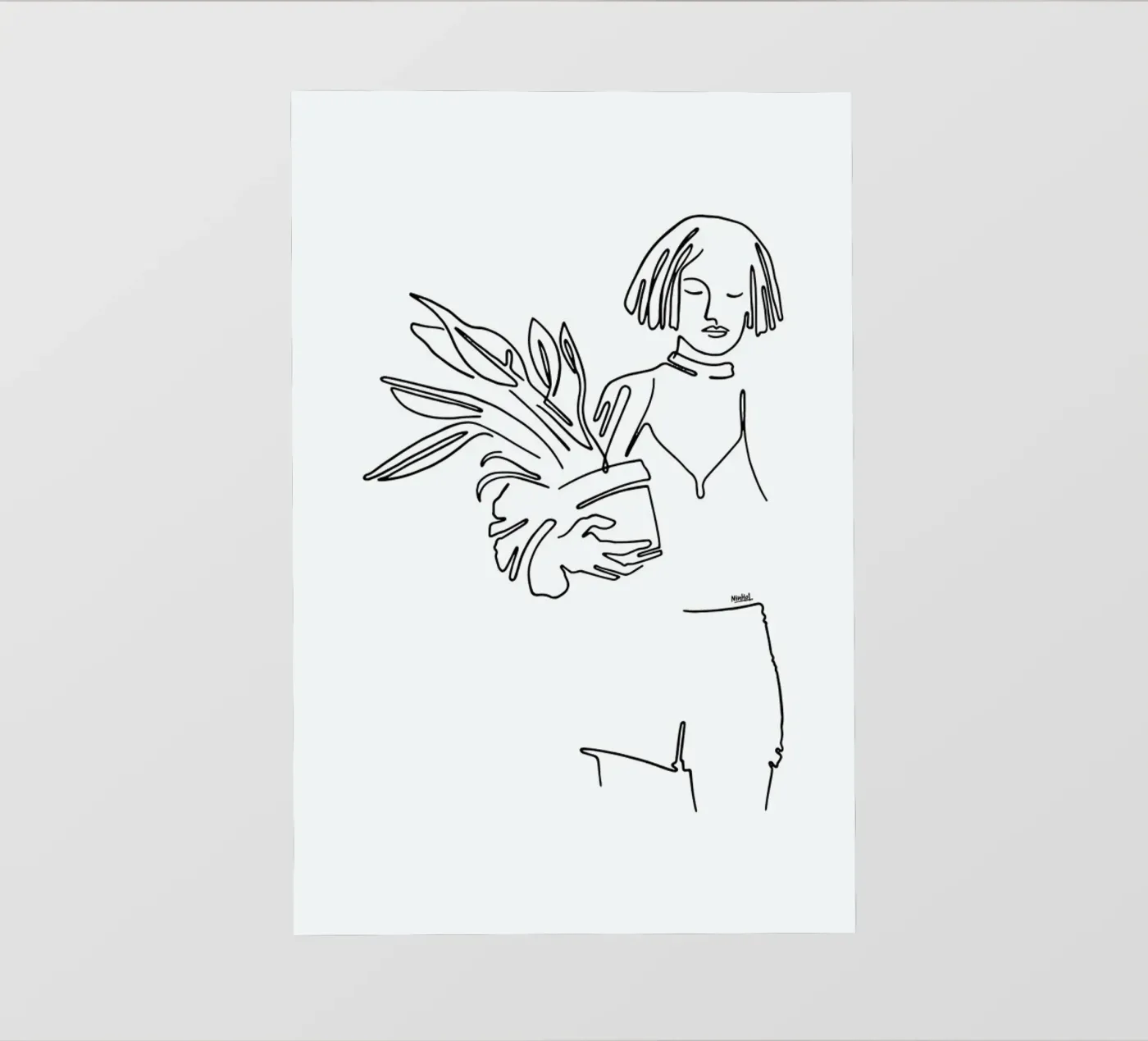 Mathilda fotobehang van Ninhol