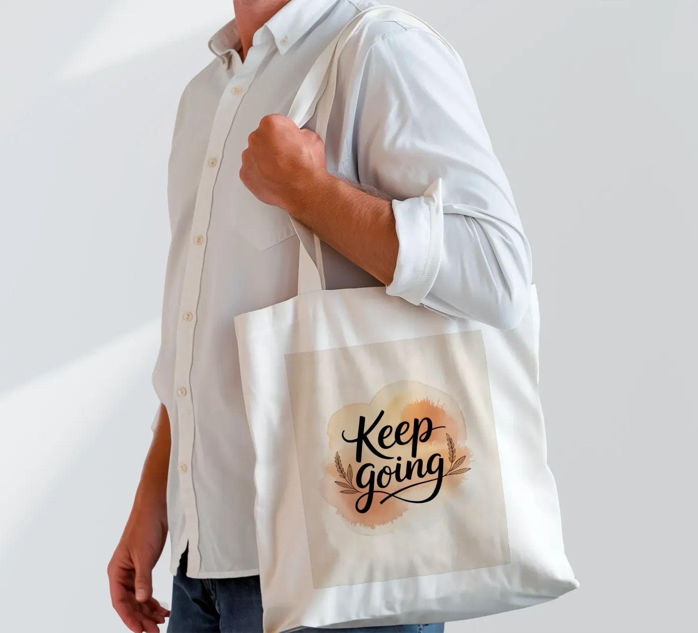 Keep Going tote bag by logic