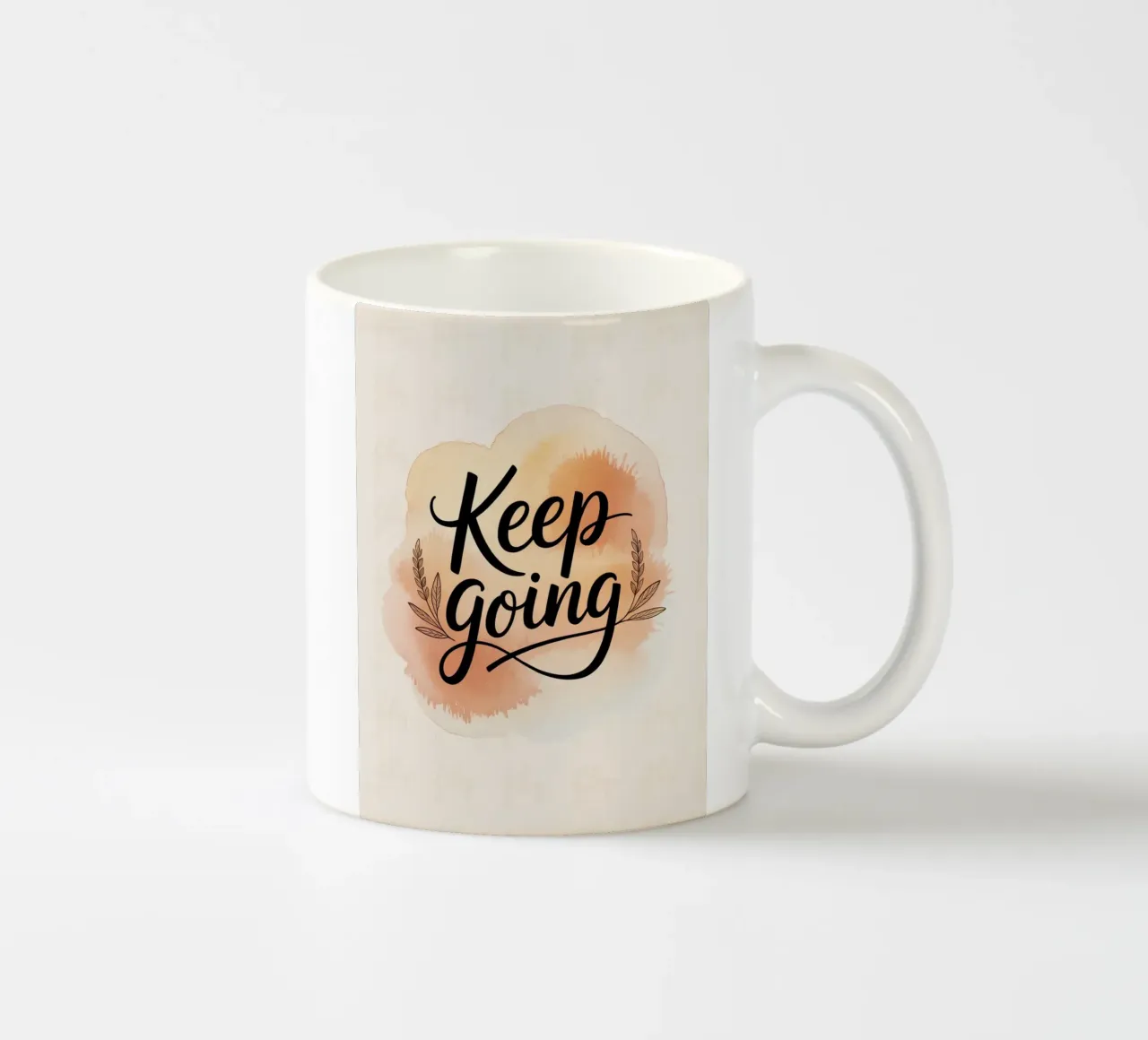 Continuare ad andare avanti tazza in ceramica da logic