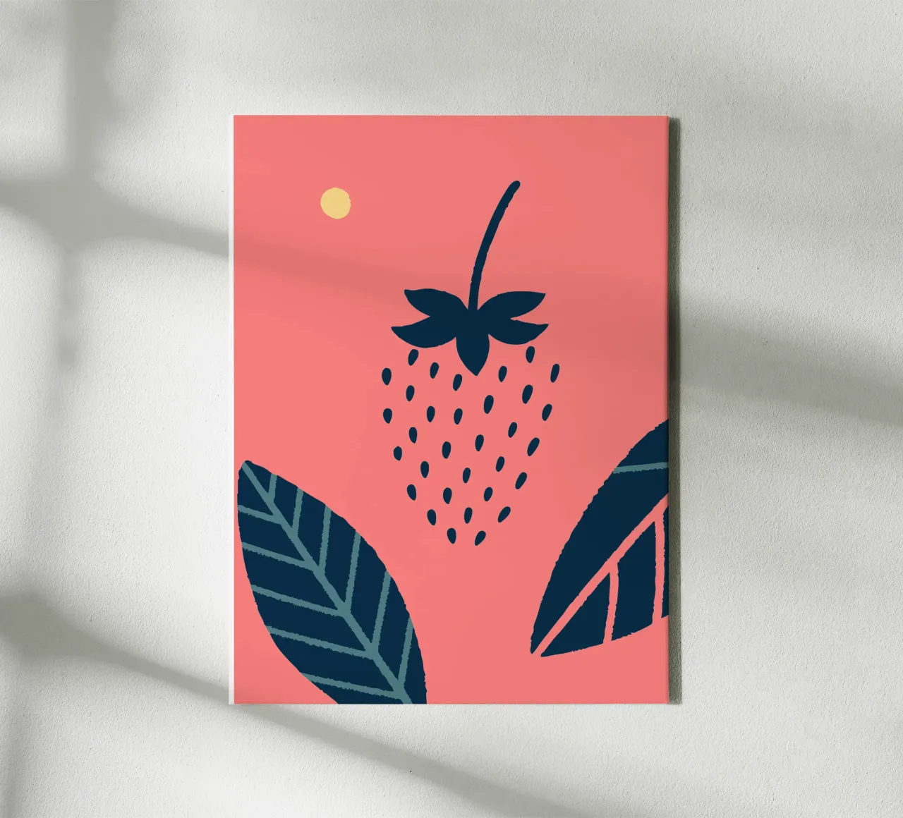 Fragole tela con Cornice a cassetta da TRENDY POSTER SHOP