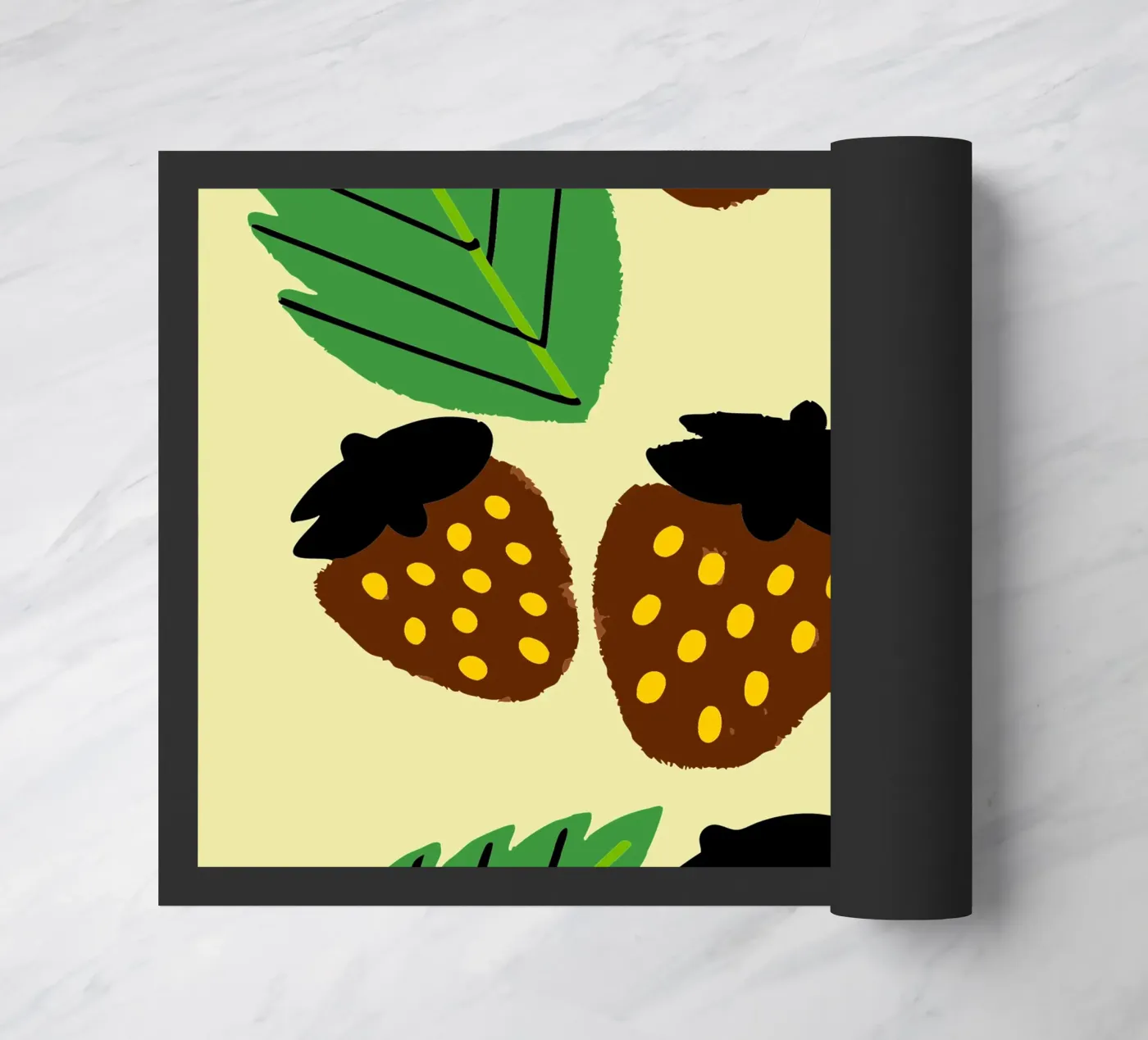 Strawberries doormat by TRENDY POSTER SHOP