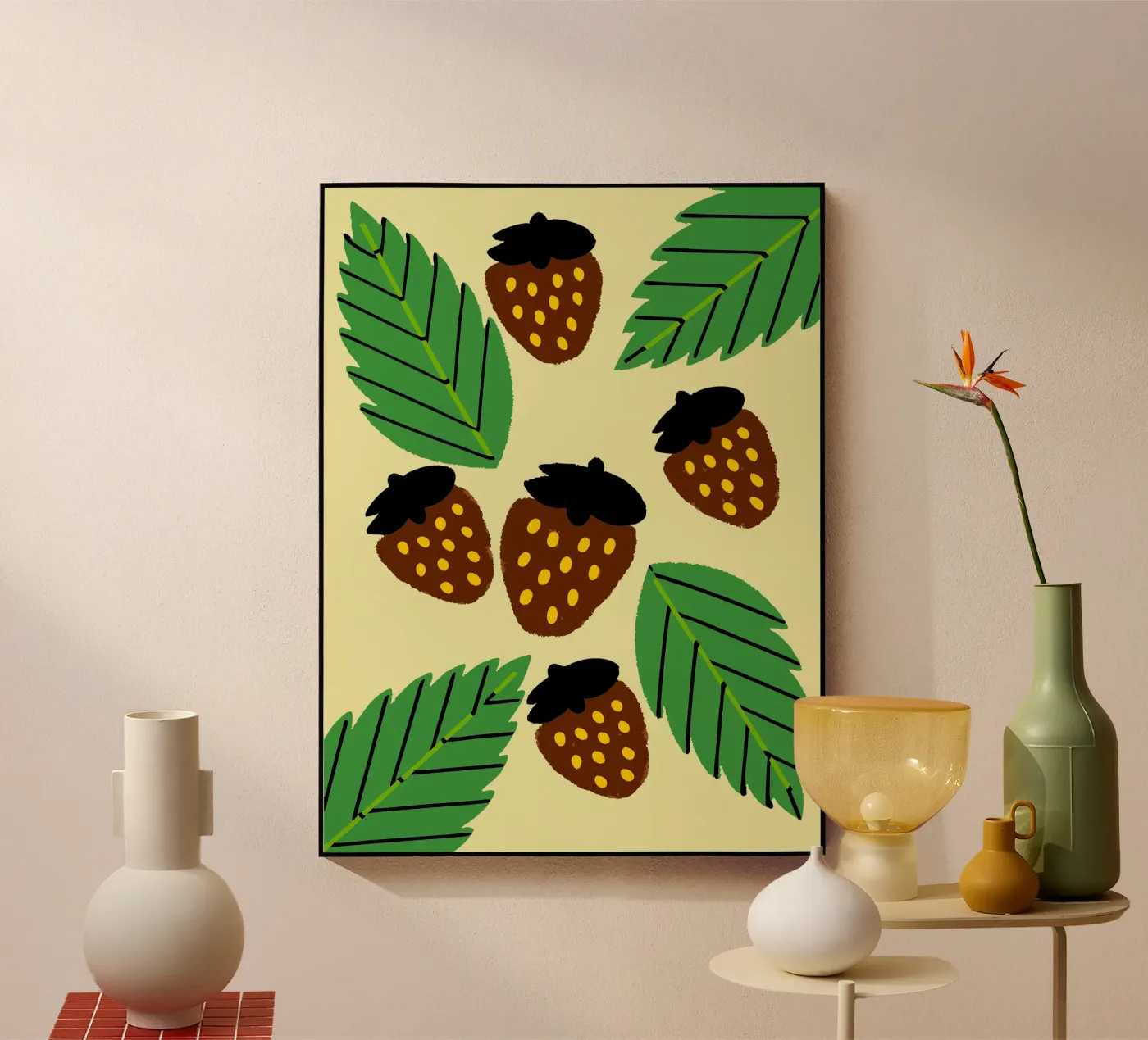 Strawberries plexiglass da TRENDY POSTER SHOP