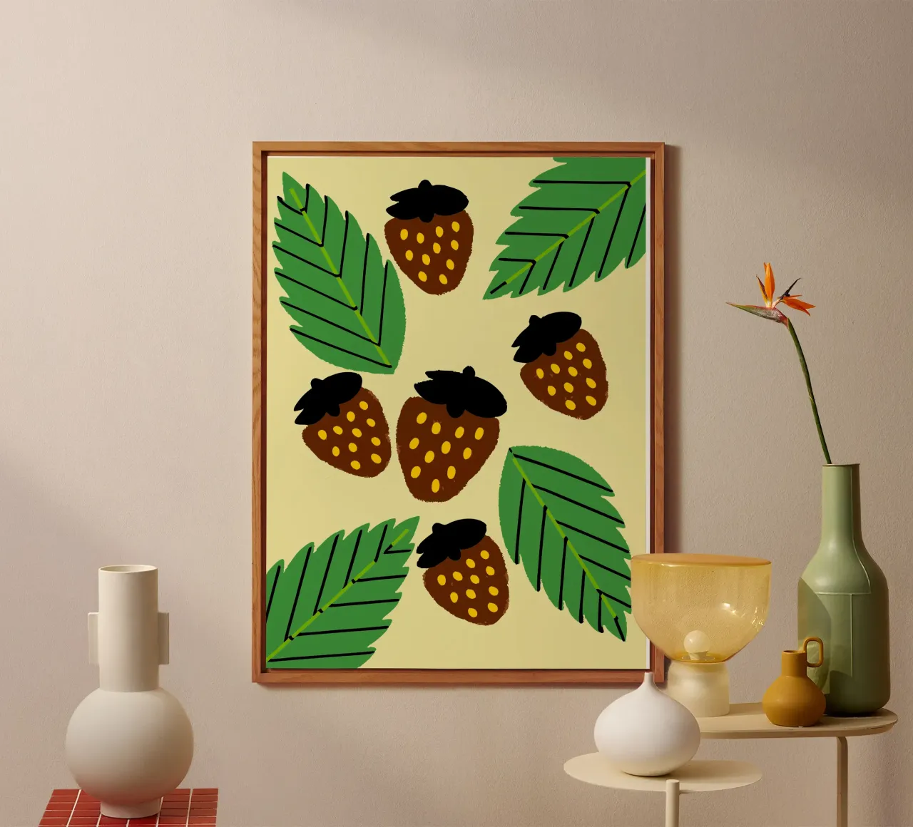 Fragole alluminio dibond da TRENDY POSTER SHOP