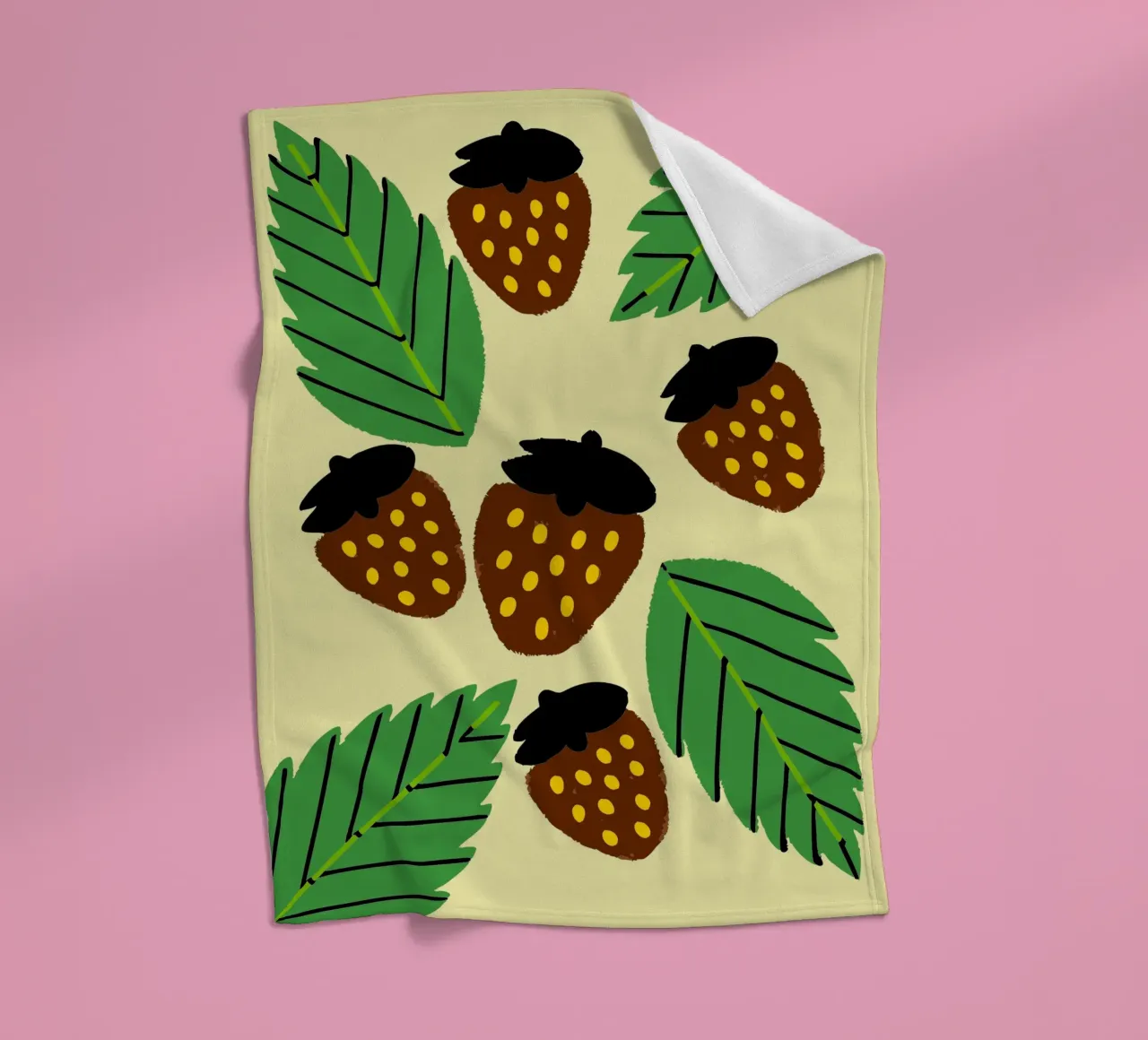Fragole coperta in pile da TRENDY POSTER SHOP