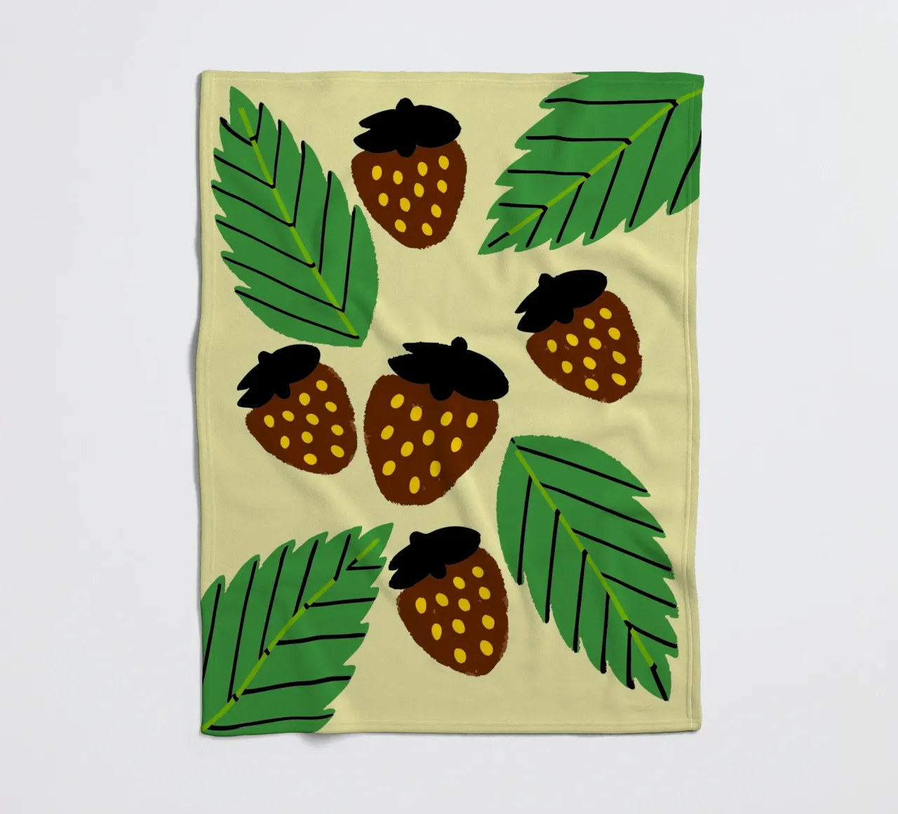 Fragole coperta in pile da TRENDY POSTER SHOP