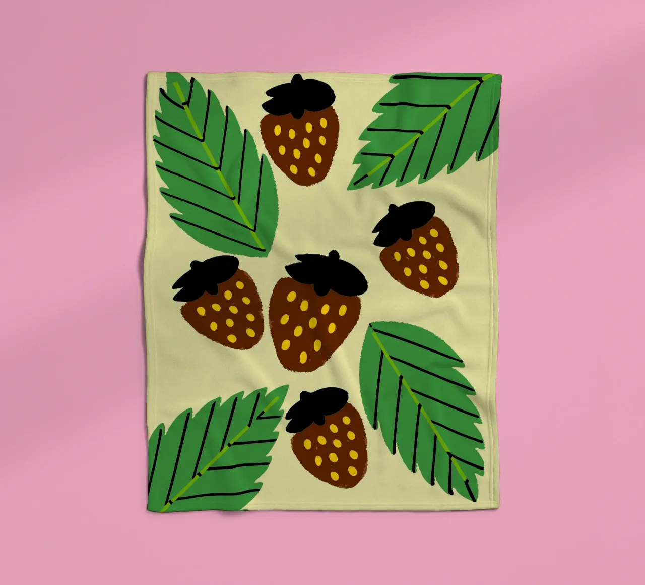 Fragole coperta in pile da TRENDY POSTER SHOP