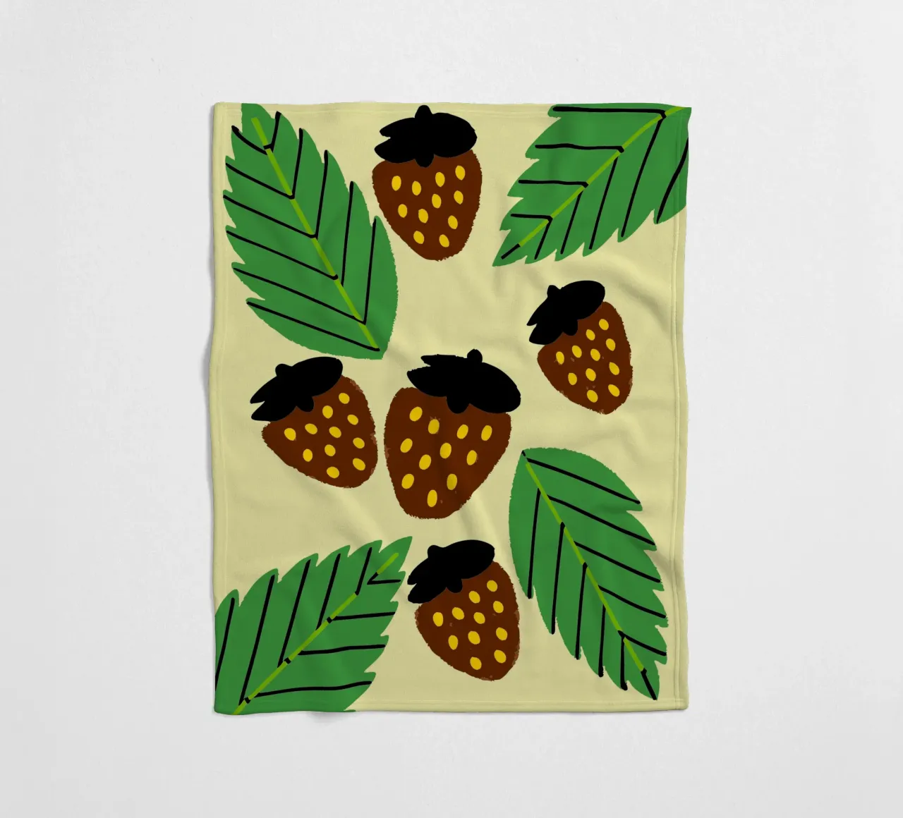Fragole coperta in pile da TRENDY POSTER SHOP