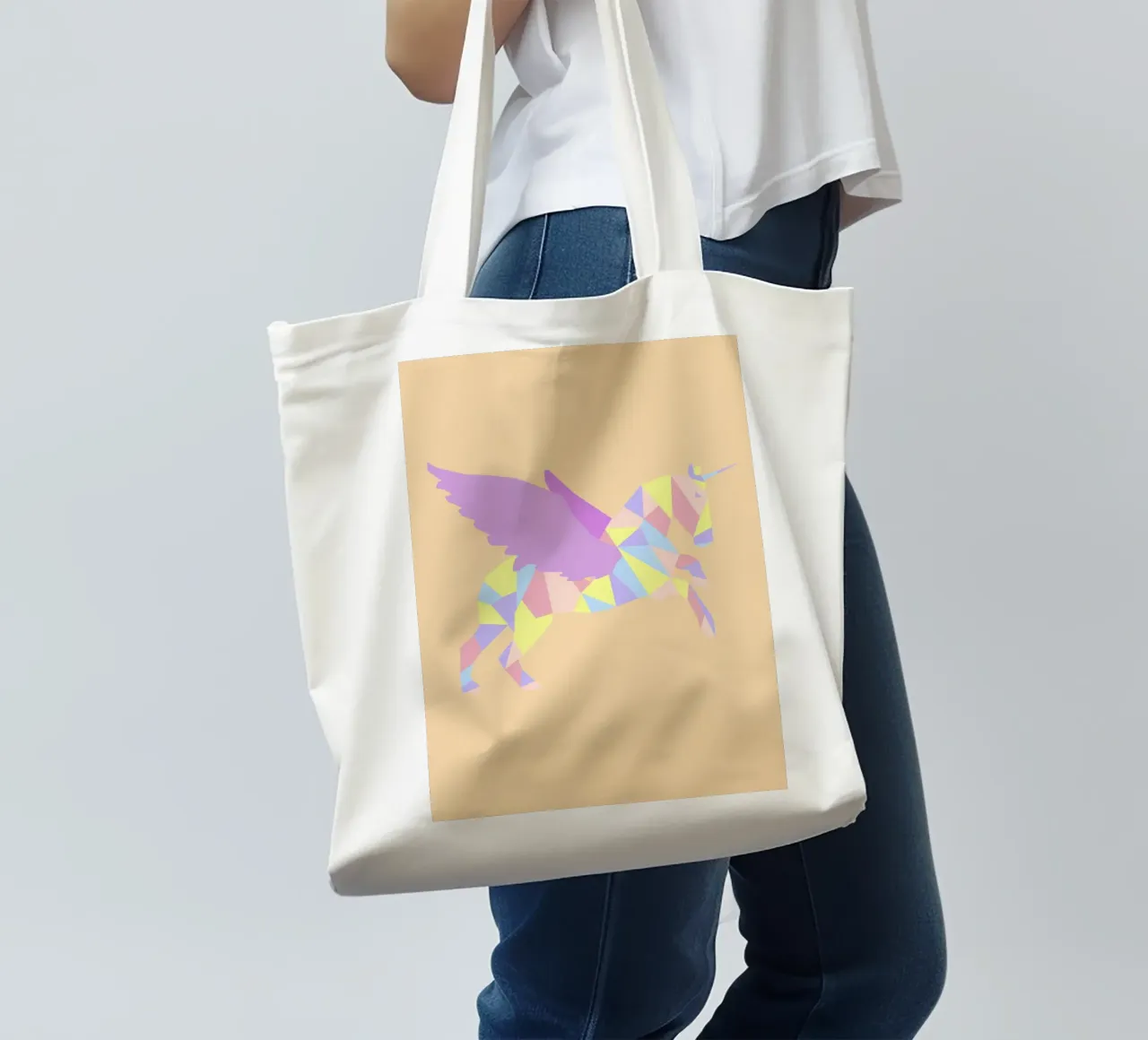 Unicorn. (mehrere Varianten verfügbar) borsa in juta da FRICKE DESIGN