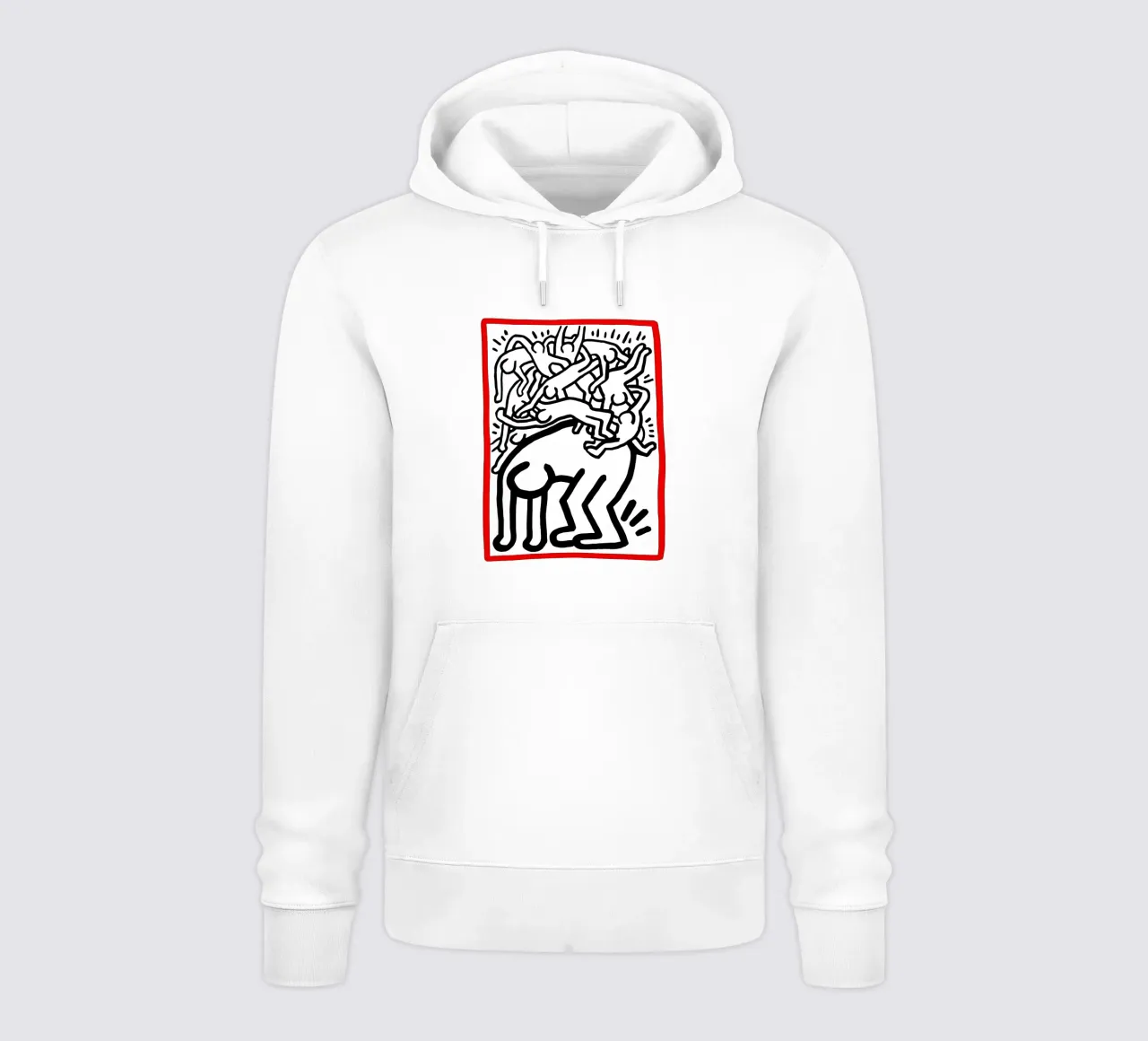 Lotta all'Aids in tutto il mondo di Keith Haring felpa con cappuccio da tokovictory