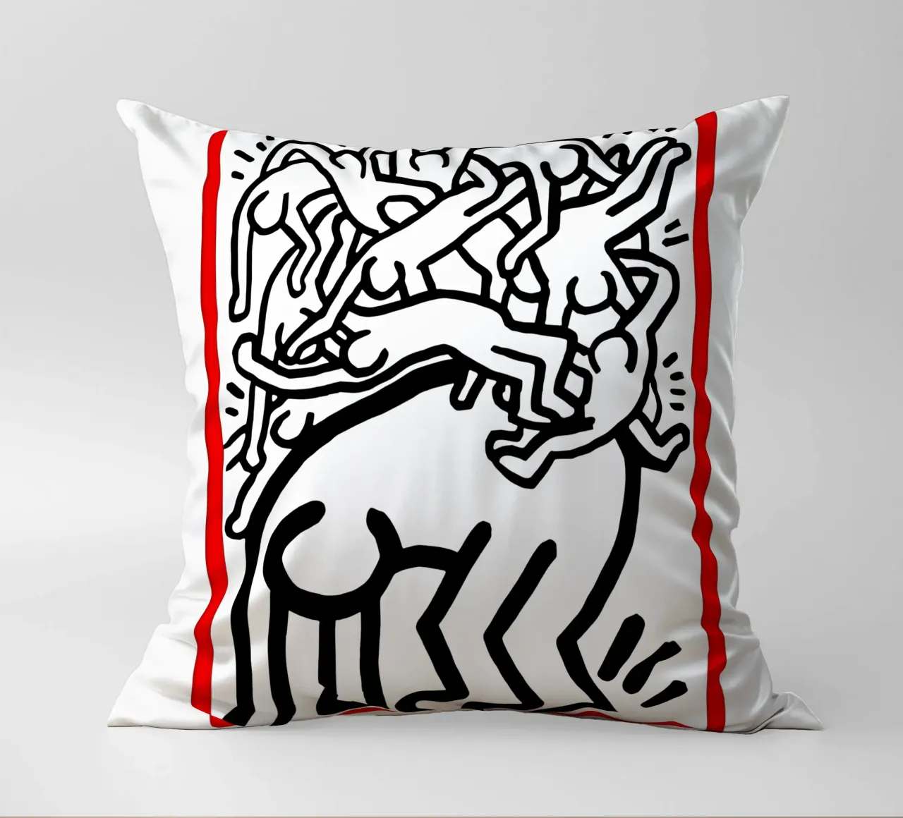 Lotta all'Aids in tutto il mondo di Keith Haring cuscino da tokovictory