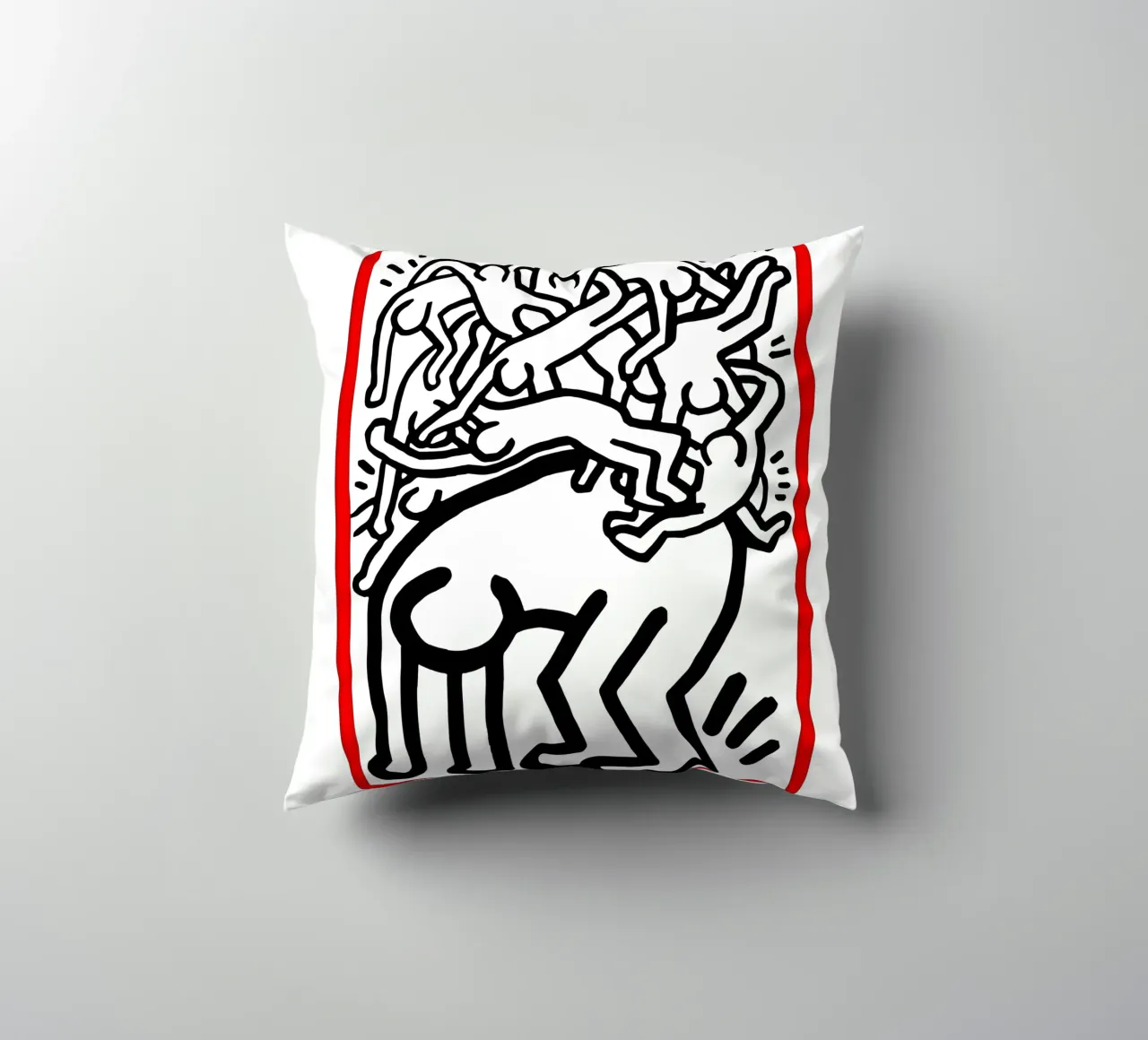 Lotta all'Aids in tutto il mondo di Keith Haring cuscino da tokovictory
