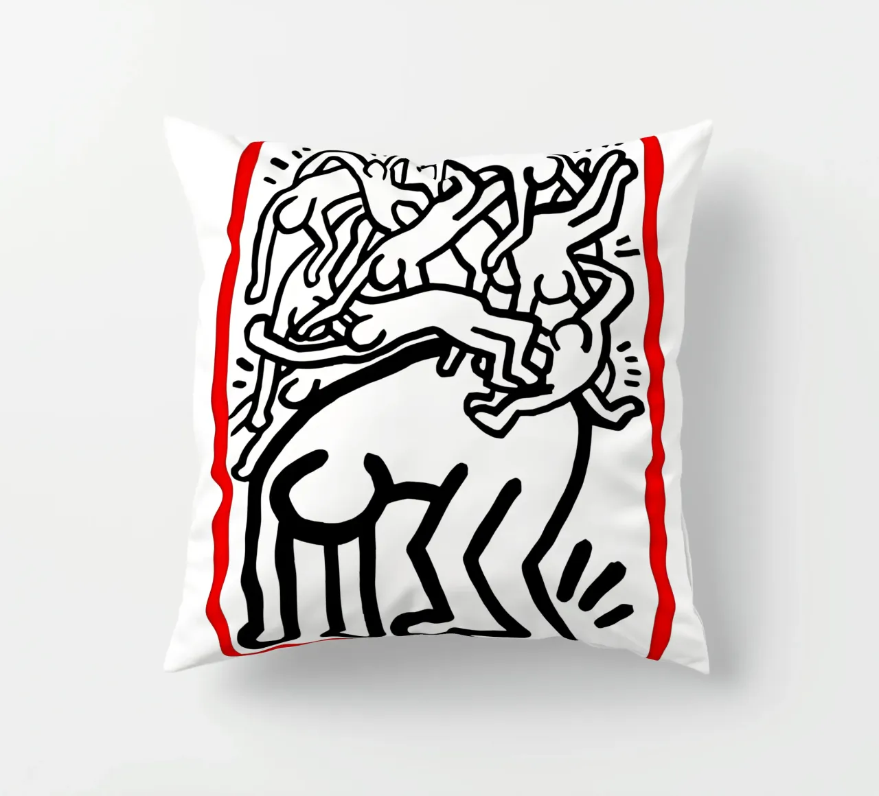 Lotta all'Aids in tutto il mondo di Keith Haring cuscino da tokovictory