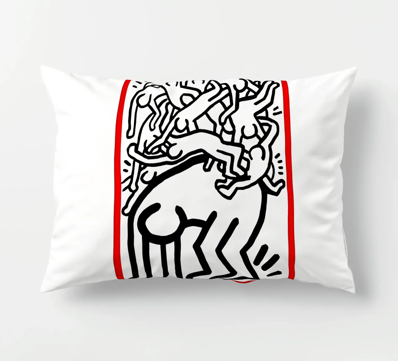 Lotta all'Aids in tutto il mondo di Keith Haring cuscino da tokovictory