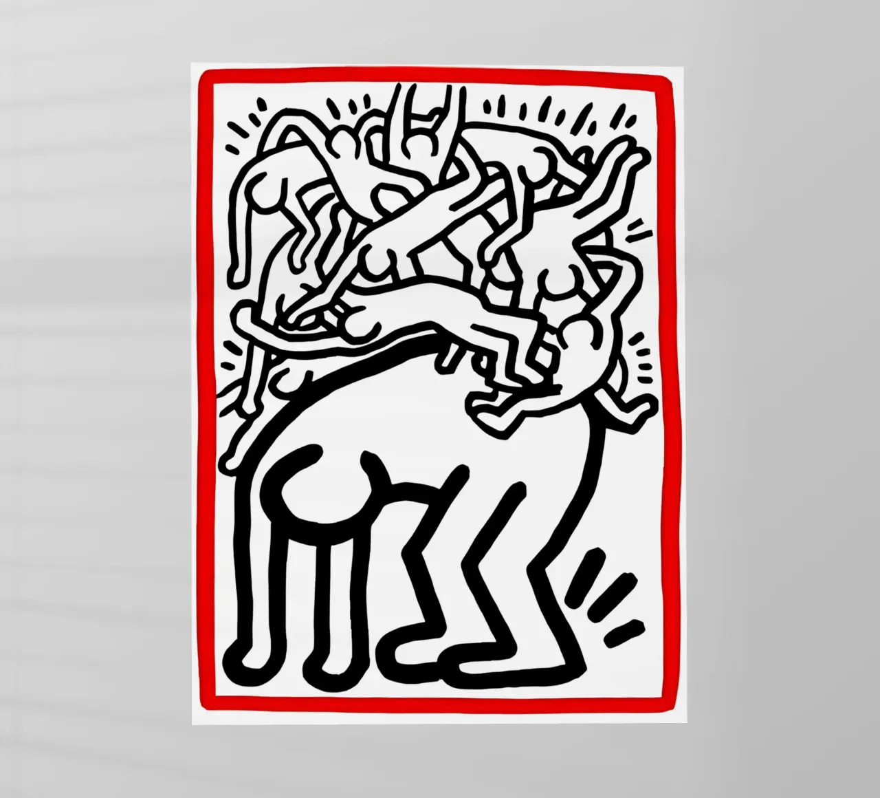 Lotta all'Aids in tutto il mondo di Keith Haring pellicola backlit da tokovictory