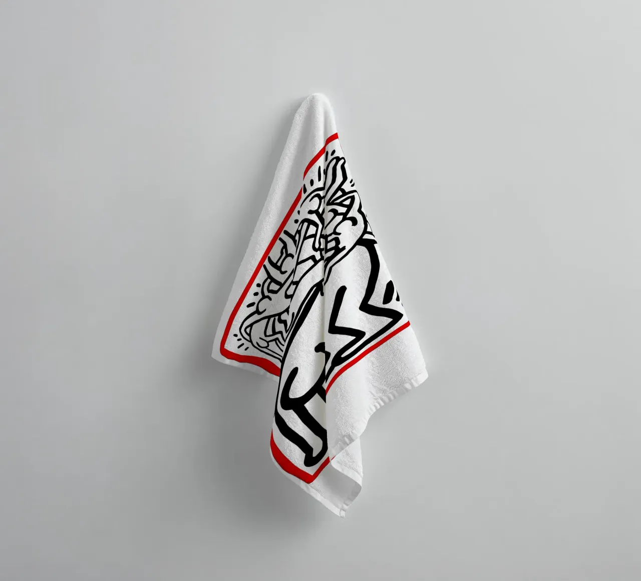 Lotta all'Aids in tutto il mondo di Keith Haring asciugamano da bagno da tokovictory