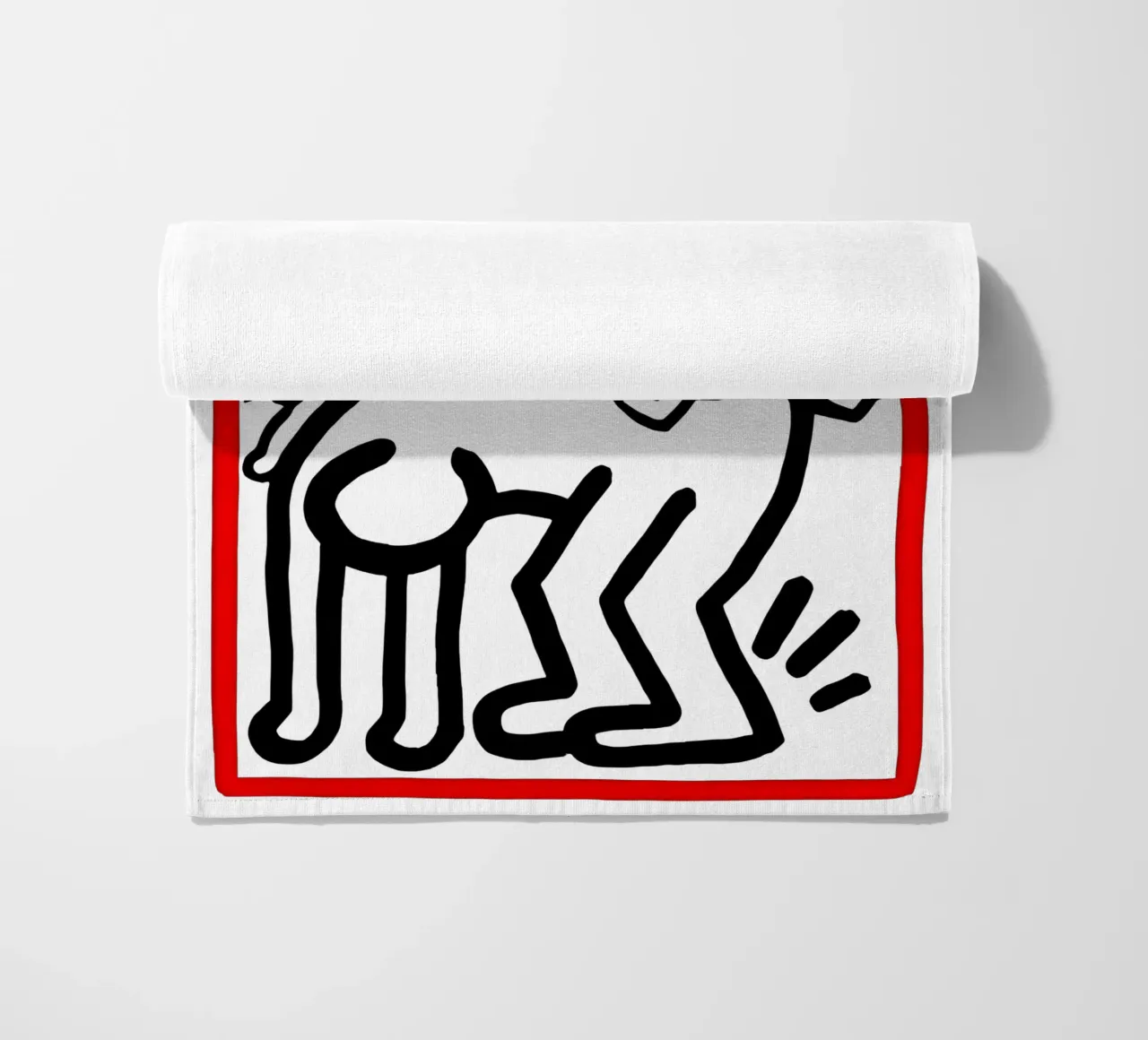 Lotta all'Aids in tutto il mondo di Keith Haring telo mare da tokovictory