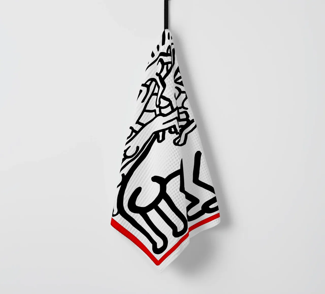 Lotta all'Aids in tutto il mondo di Keith Haring canovaccio da cucina da tokovictory