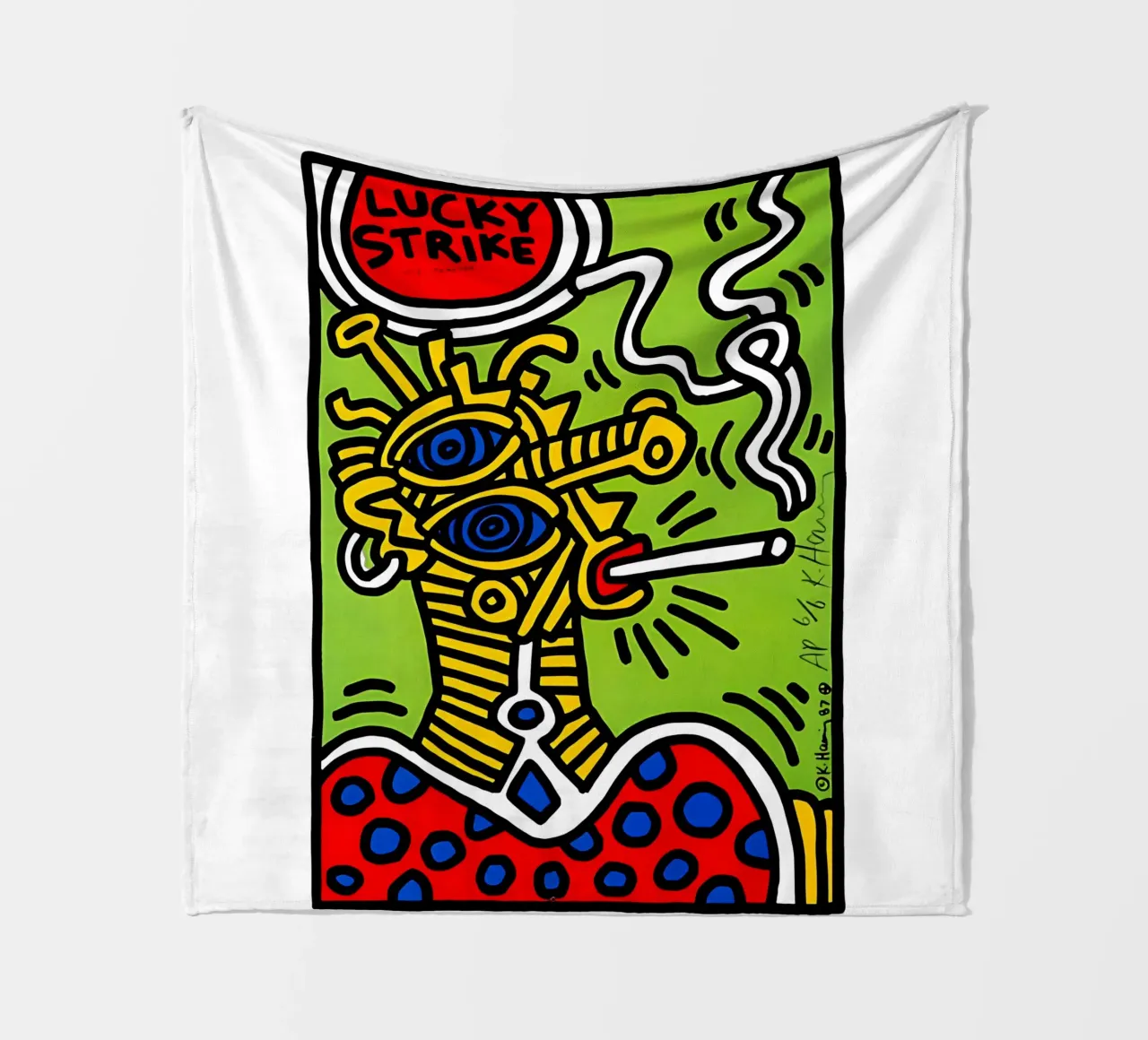 Lucky Strike di Keith Haring coperta in pile da tokovictory