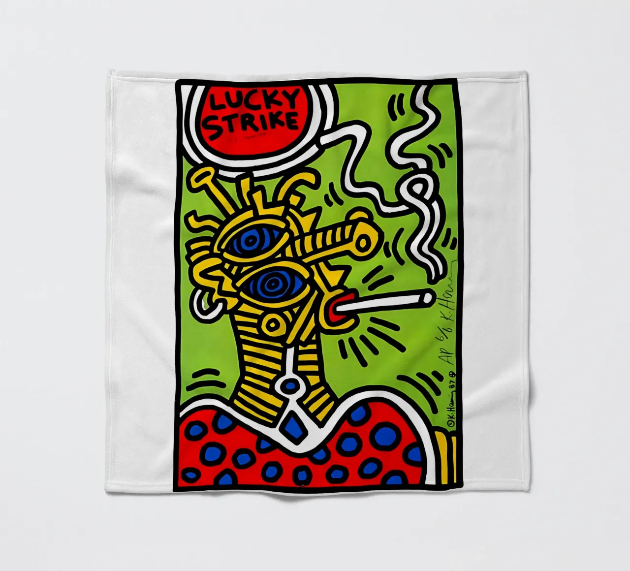 Lucky Strike di Keith Haring coperta in pile da tokovictory