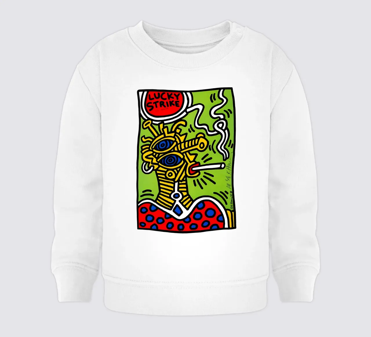 Lucky Strike di Keith Haring felpa neonato da tokovictory
