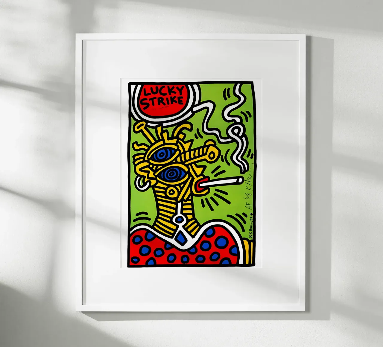 Lucky Strike di Keith Haring carta hahnemühle da tokovictory