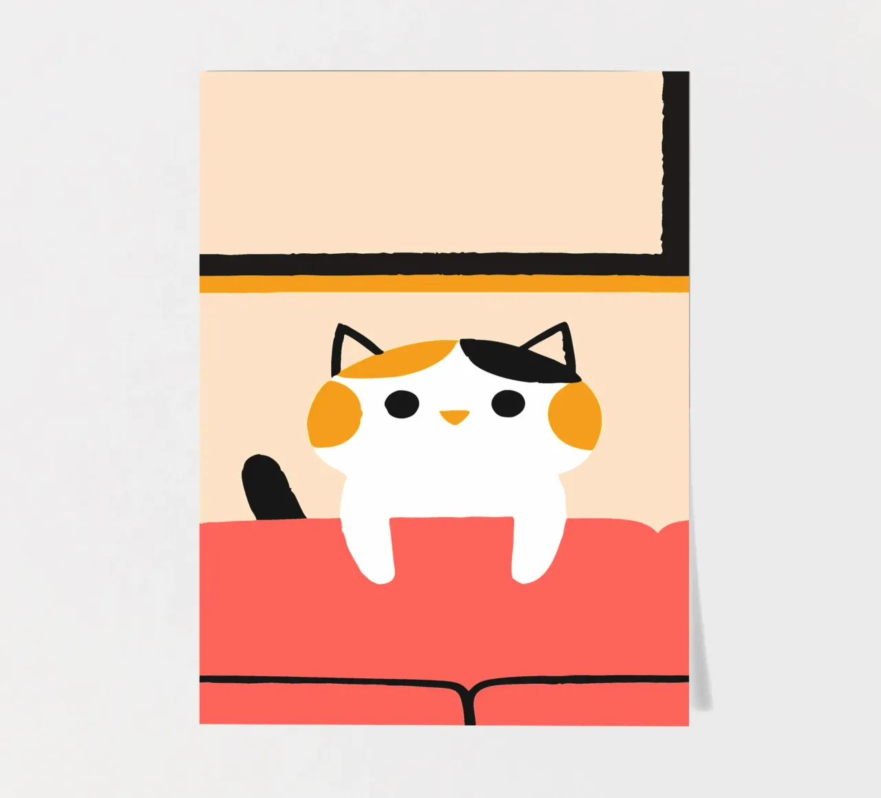 Cats in Sopa sticker sheet by TRENDY POSTER SHOP