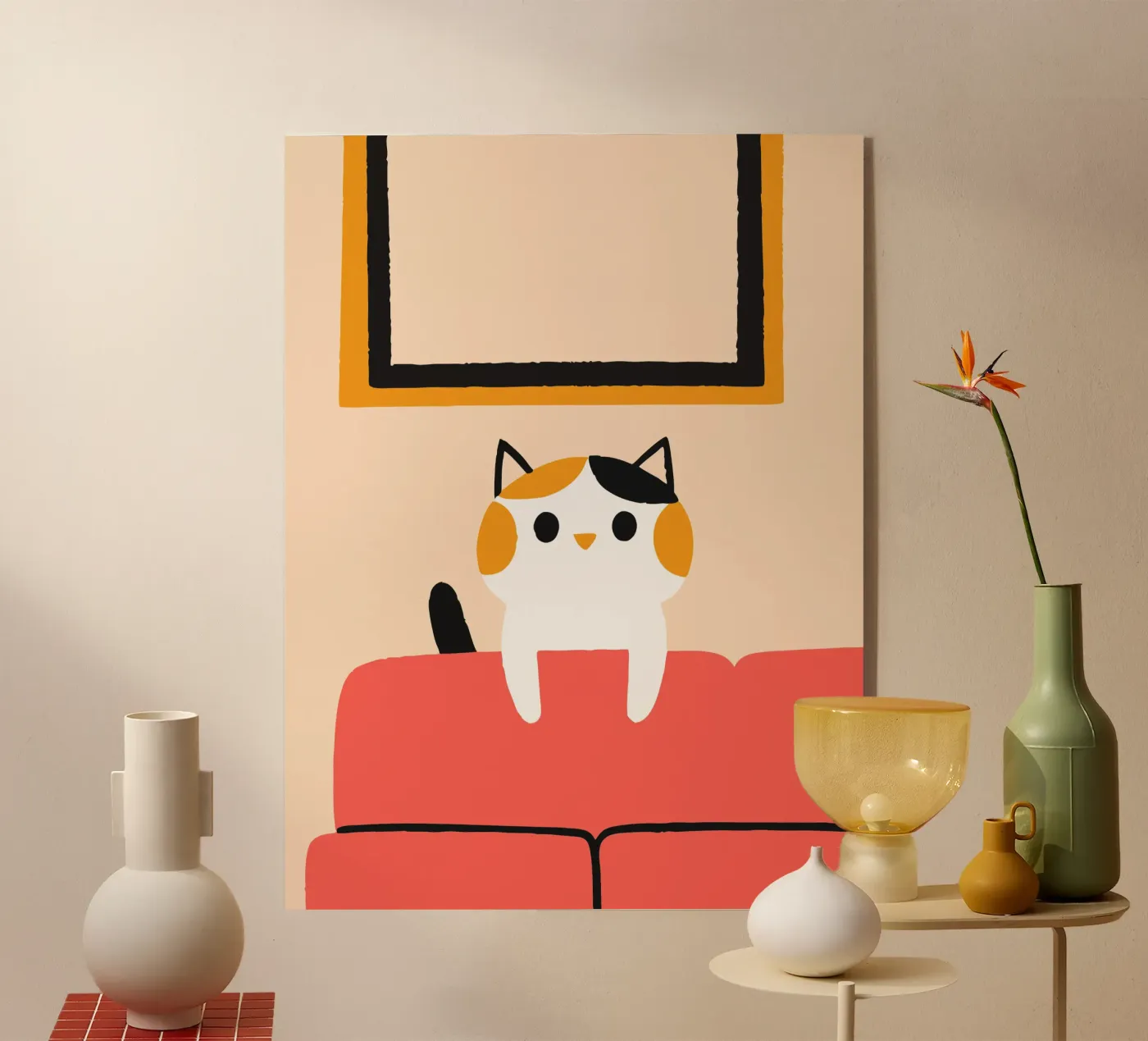 Gatti a Sopa plexiglass da TRENDY POSTER SHOP