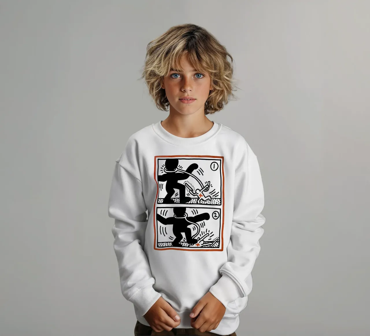Sudáfrica libre de Keith Haring sudadera para niño de tokovictory