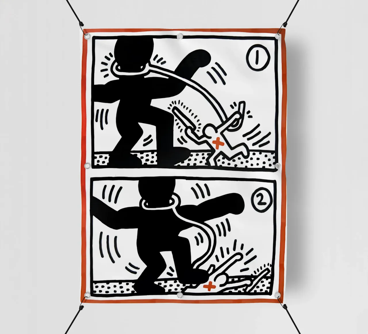 Sudafrica libero di Keith Haring telo in pvc da tokovictory