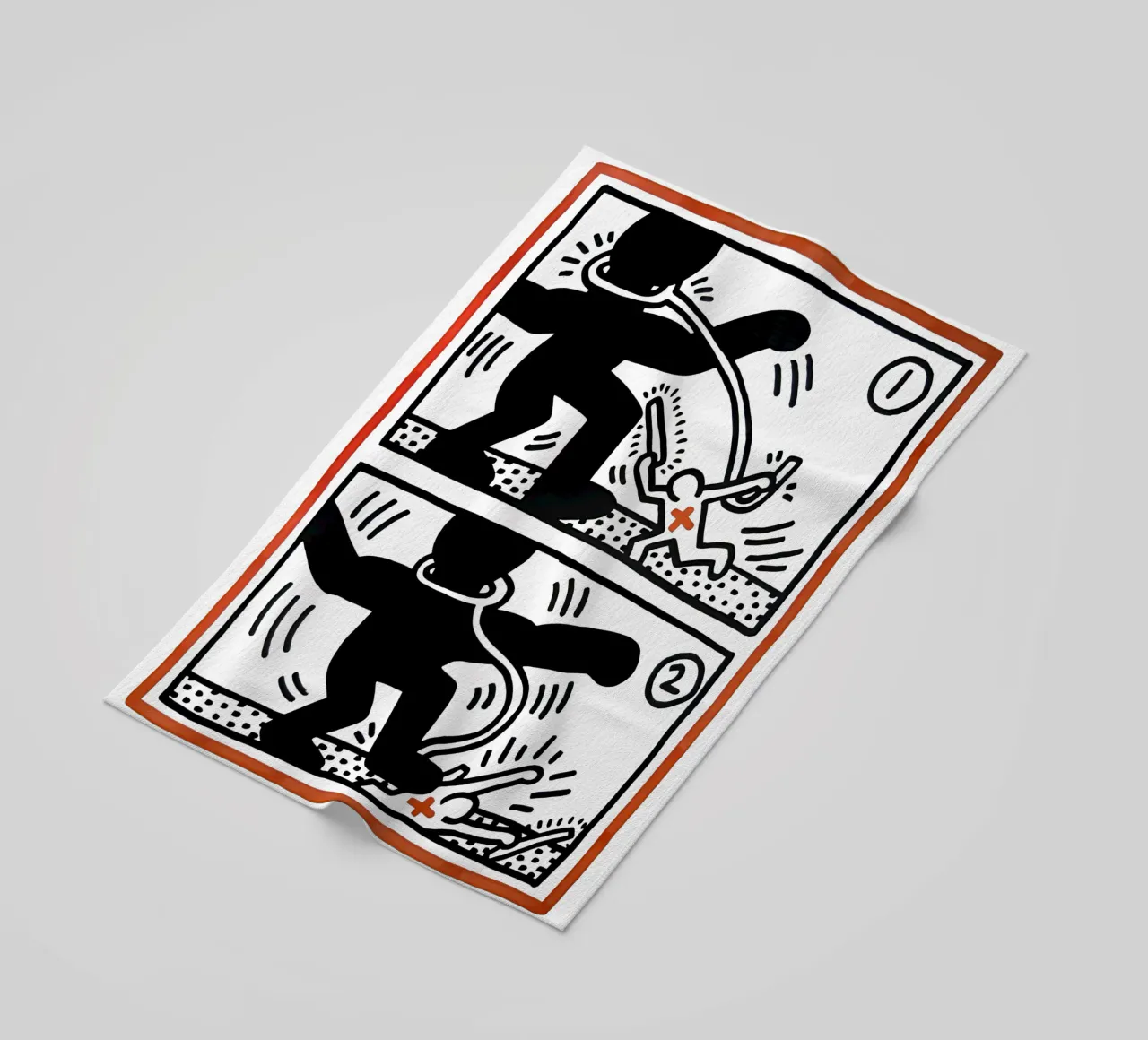 Sudafrica libero di Keith Haring telo mare da tokovictory