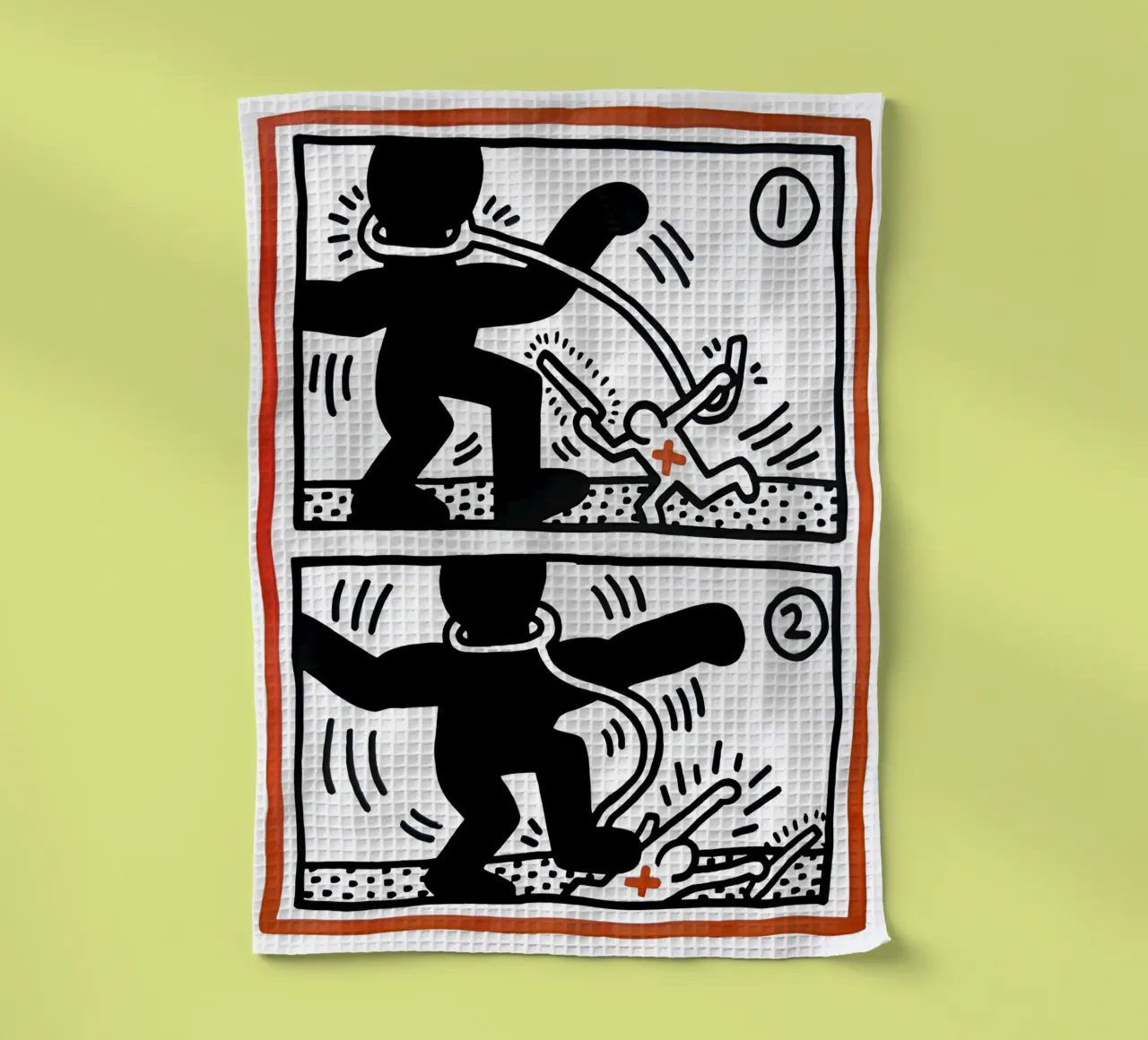Afrique du Sud libre par Keith Haring torchon de tokovictory