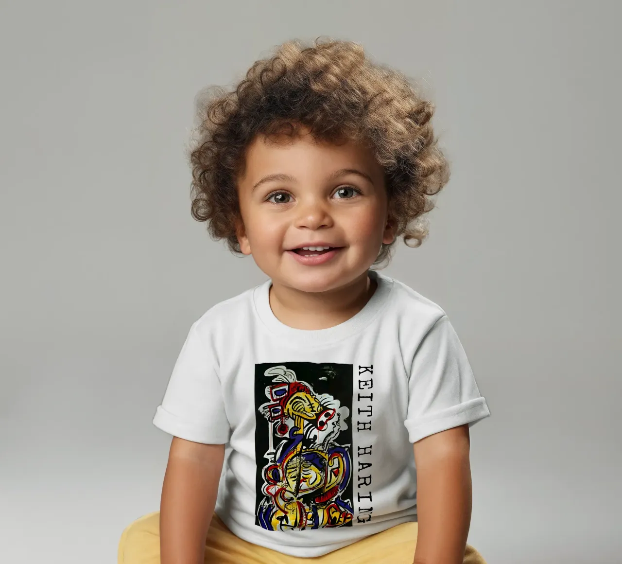 Rosso-giallo-blu n. 15 di Keith Haring maglietta neonato da tokovictory