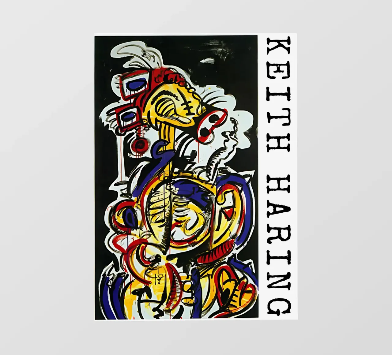 Rosso-giallo-blu n. 15 di Keith Haring telo in pvc da tokovictory