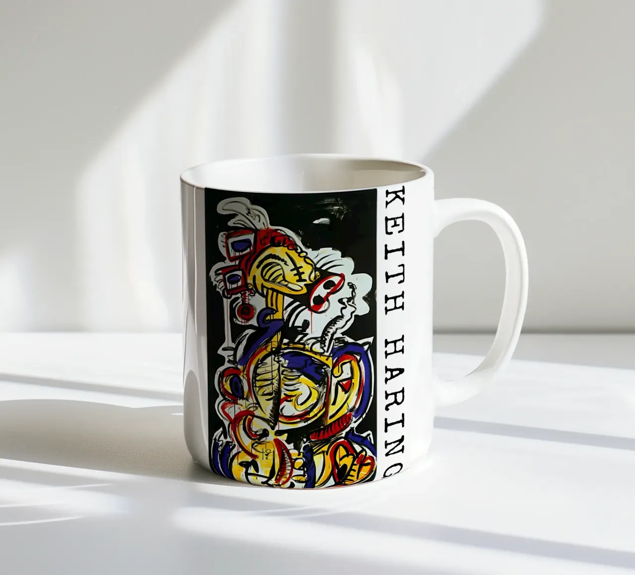 Rosso-giallo-blu n. 15 di Keith Haring tazza in ceramica da tokovictory