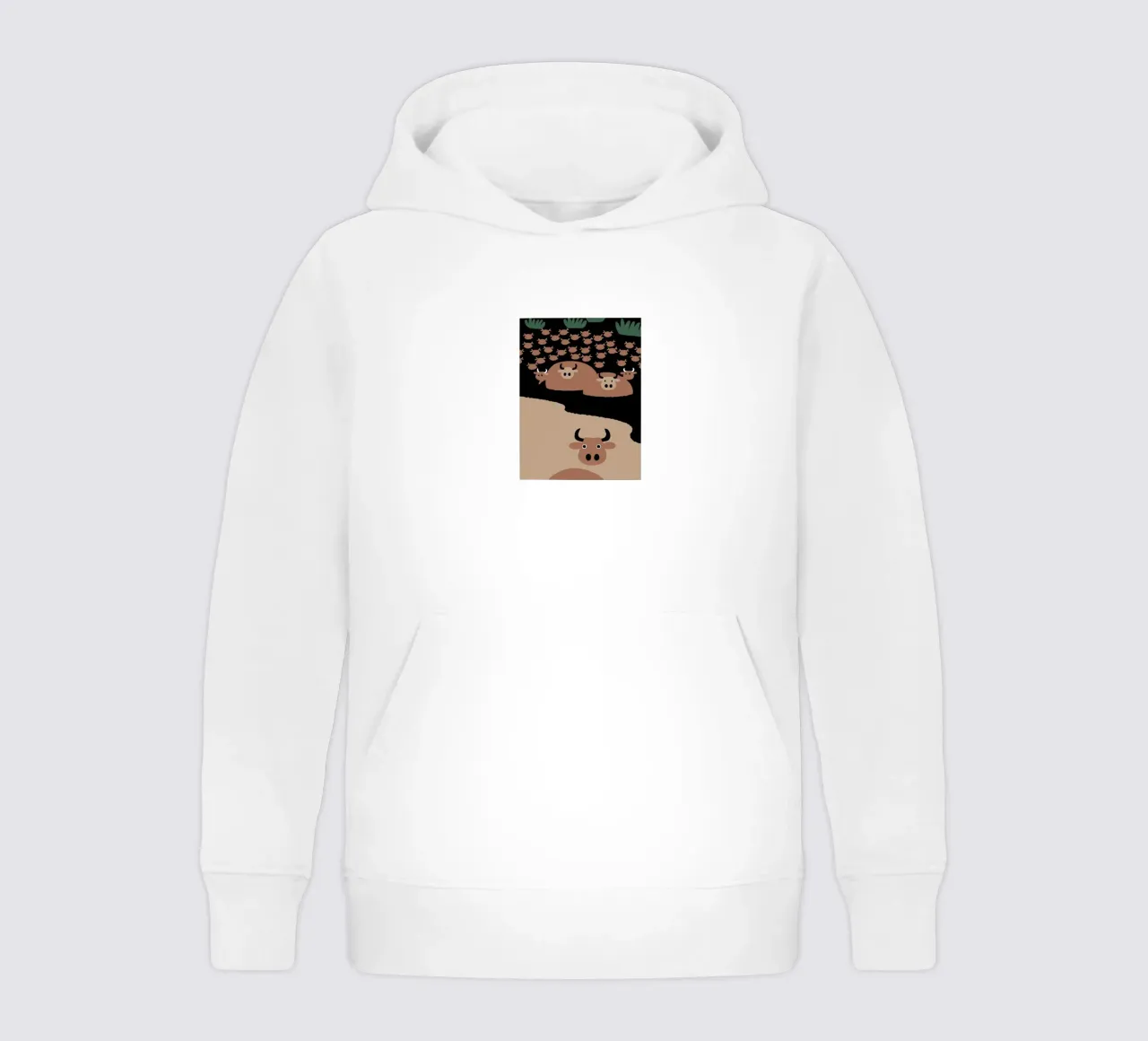 Raccolta di bestiame felpa bambino con cappuccio da TRENDY POSTER SHOP