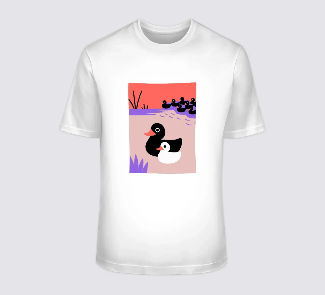 Un branco di anatre t-shirt da TRENDY POSTER SHOP