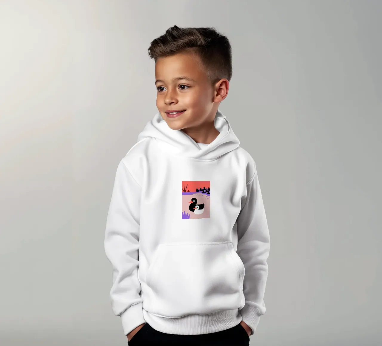Un branco di anatre felpa bambino con cappuccio da TRENDY POSTER SHOP