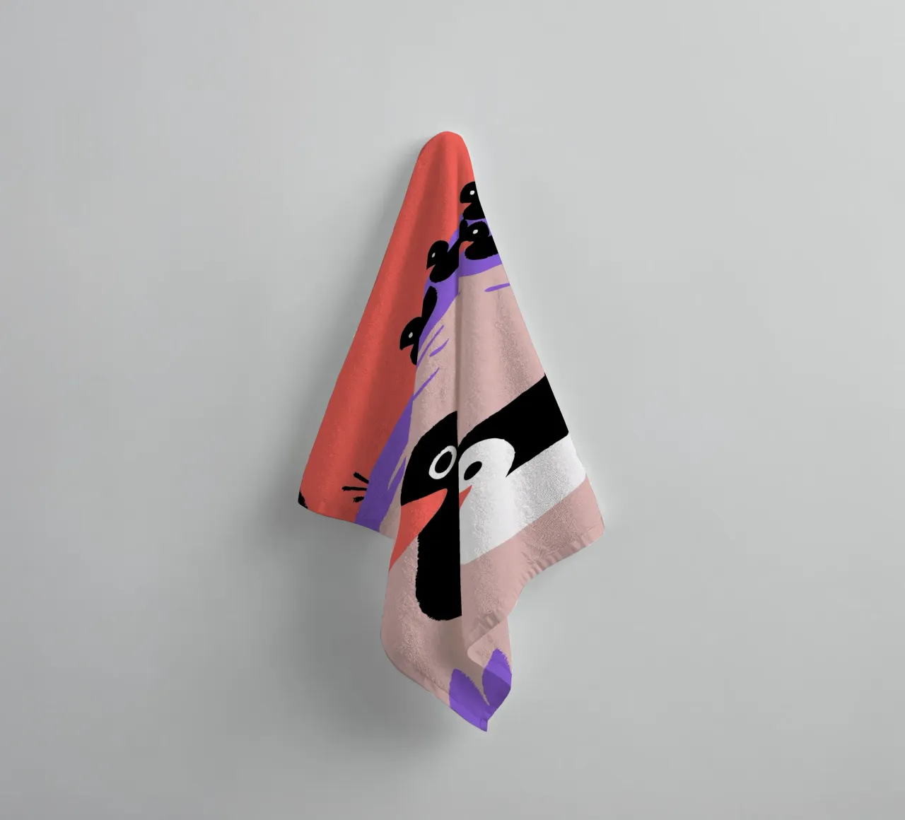 Un branco di anatre asciugamano da bagno da TRENDY POSTER SHOP