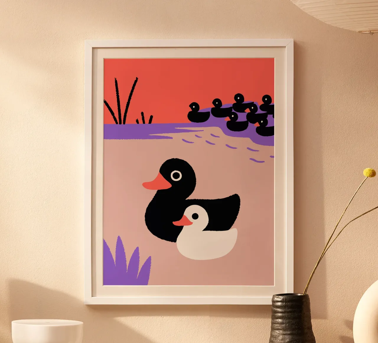 Un branco di anatre carta hahnemühle da TRENDY POSTER SHOP