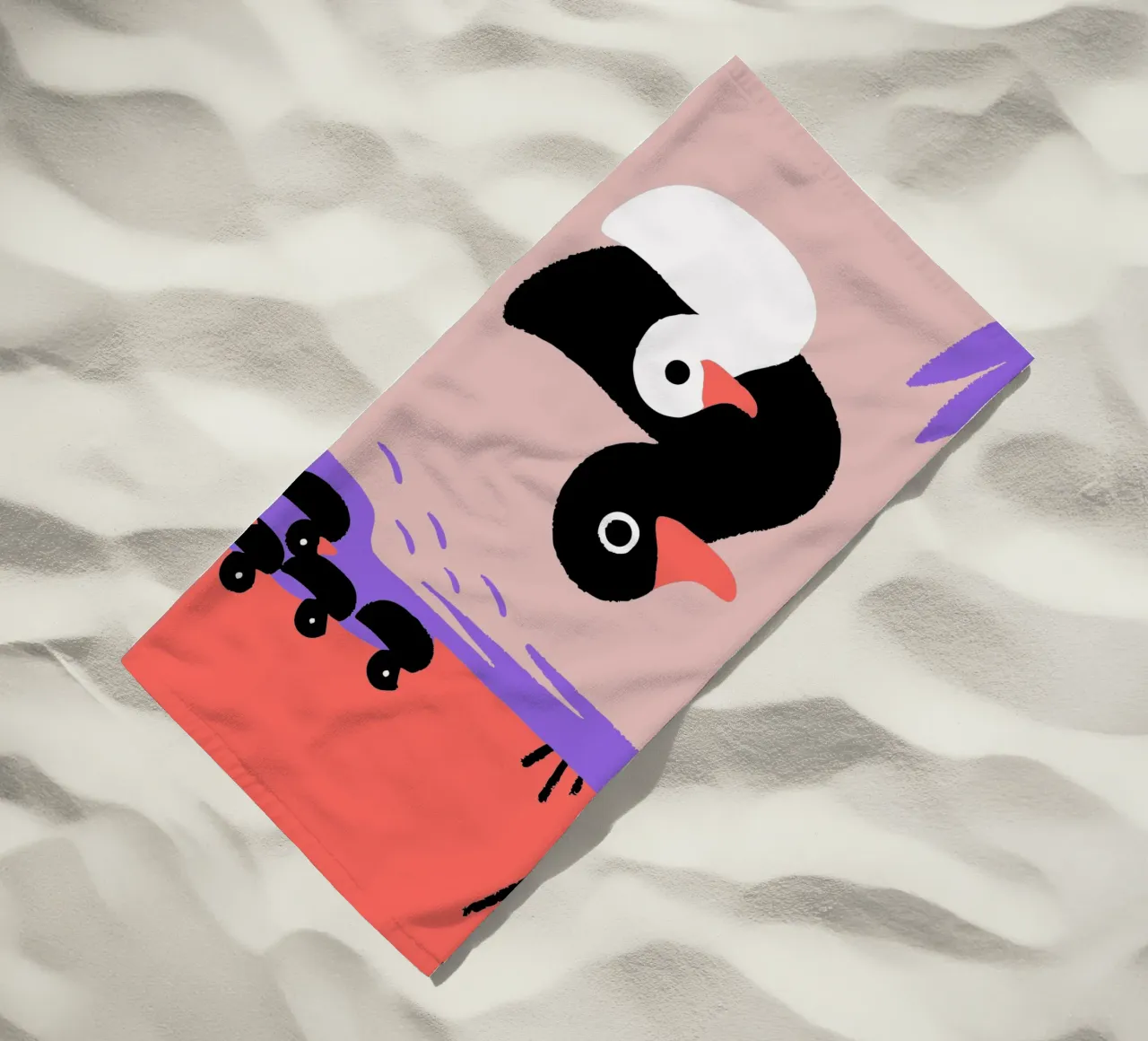 Un branco di anatre telo mare da TRENDY POSTER SHOP