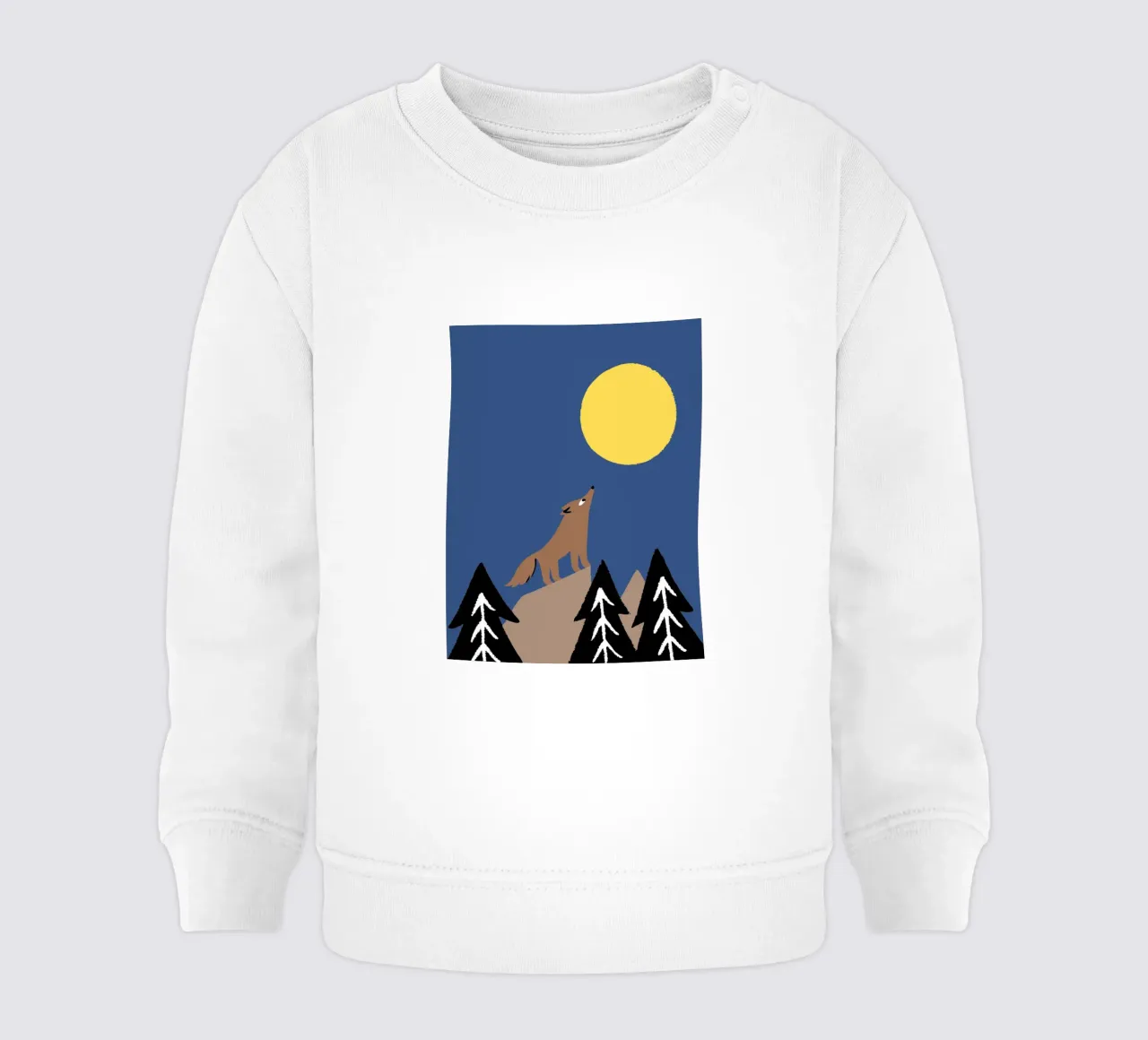 Lupi a mezzanotte felpa neonato da TRENDY POSTER SHOP