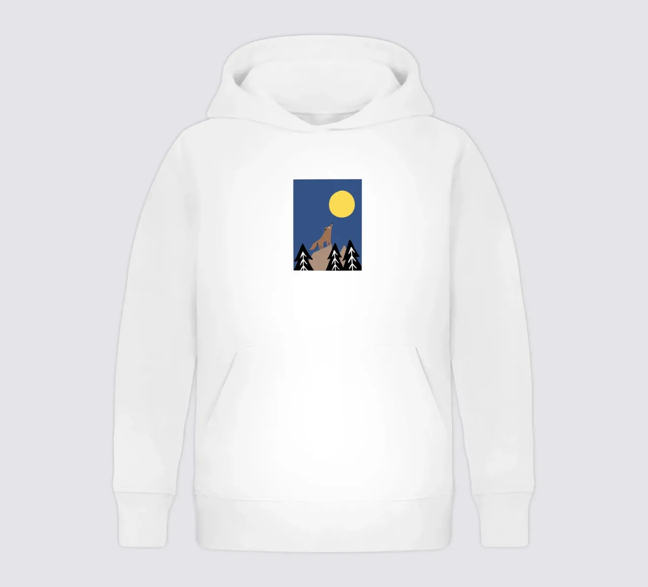 Lupi a mezzanotte felpa bambino con cappuccio da TRENDY POSTER SHOP